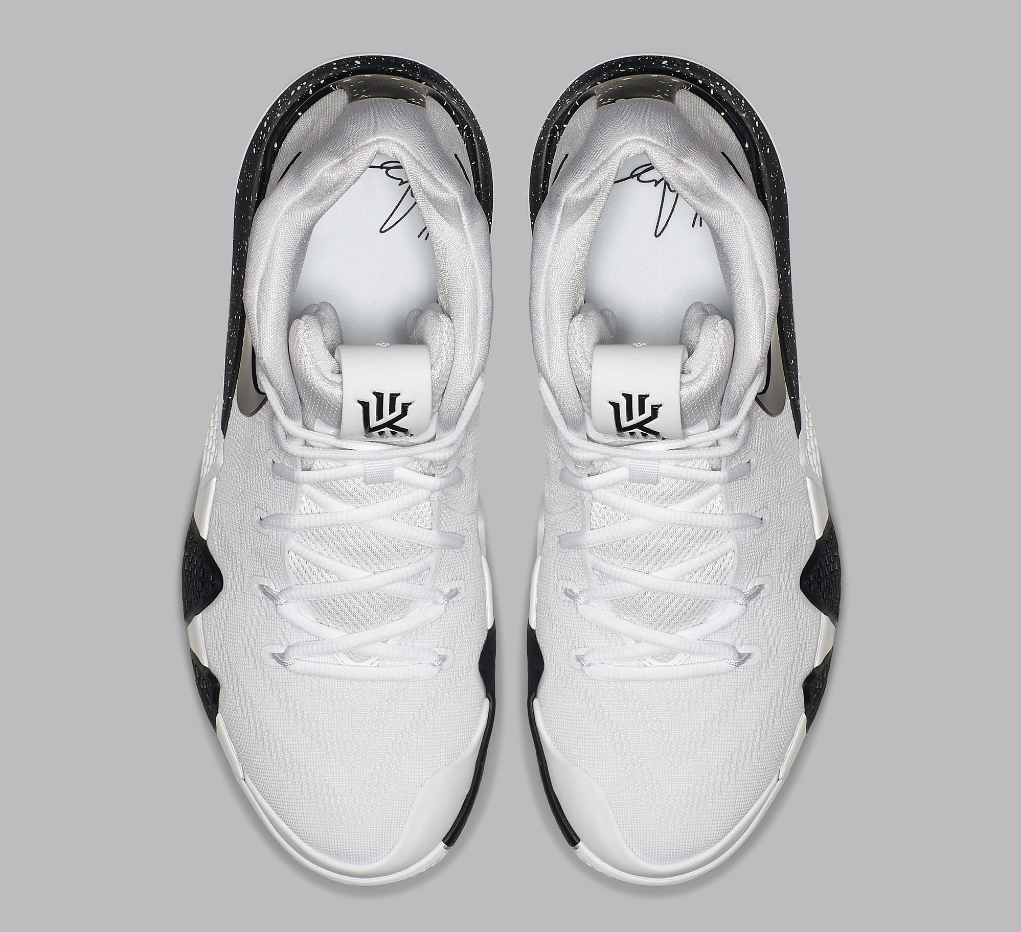 Nike Kyrie 4 White Black Release Date AV2296-100 Top