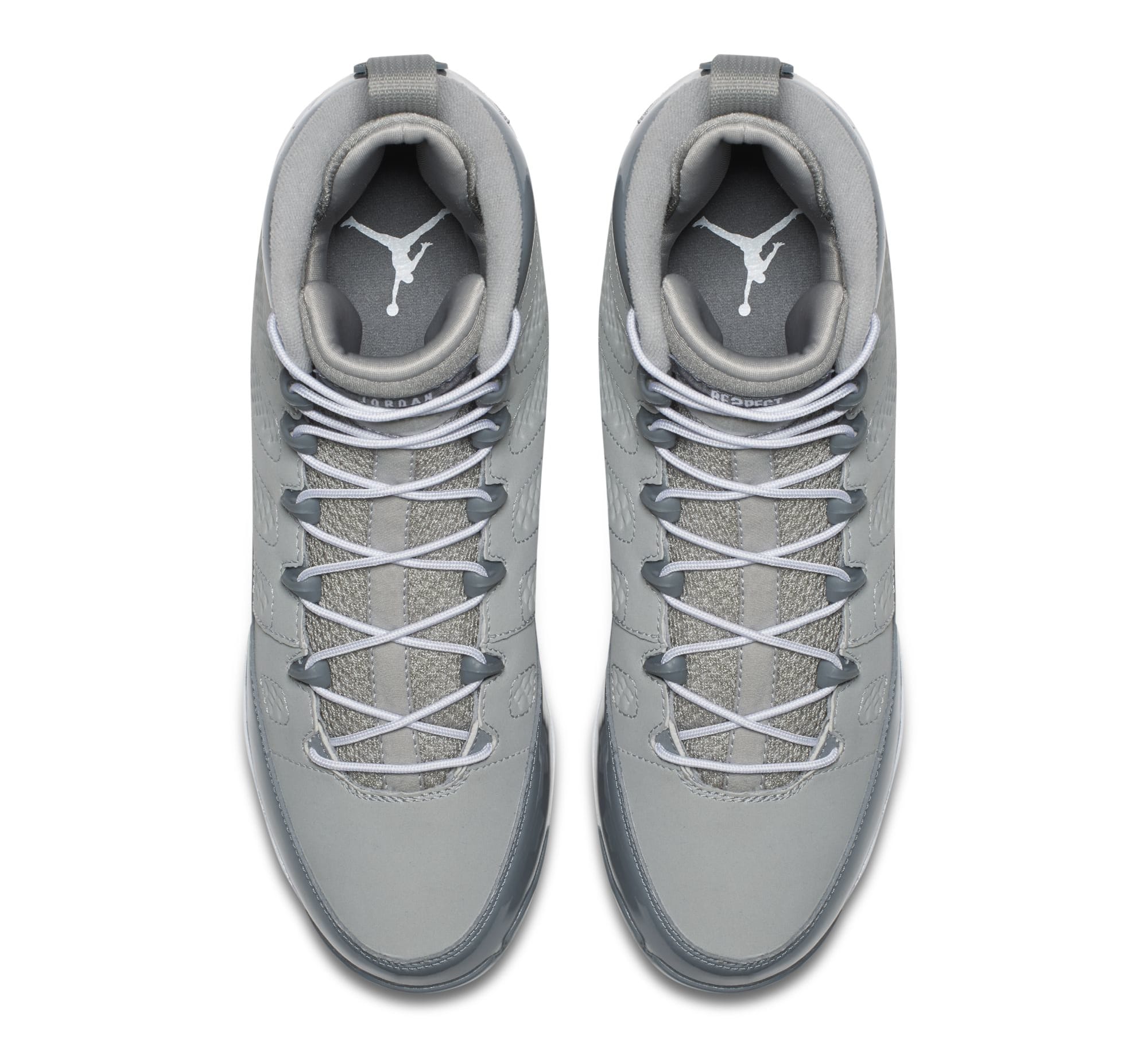 Air Jordan 9 IX MCS Baseball Cleats Cool Grey Top