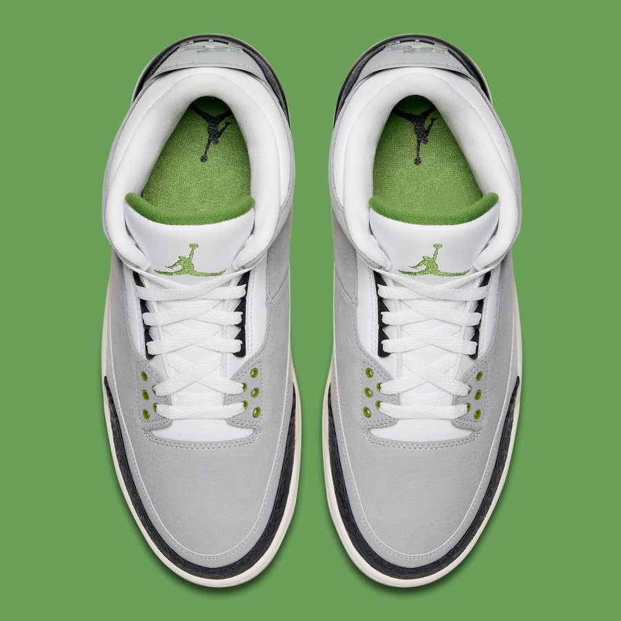 Air jordan 3 hot sale chlorophyll release date
