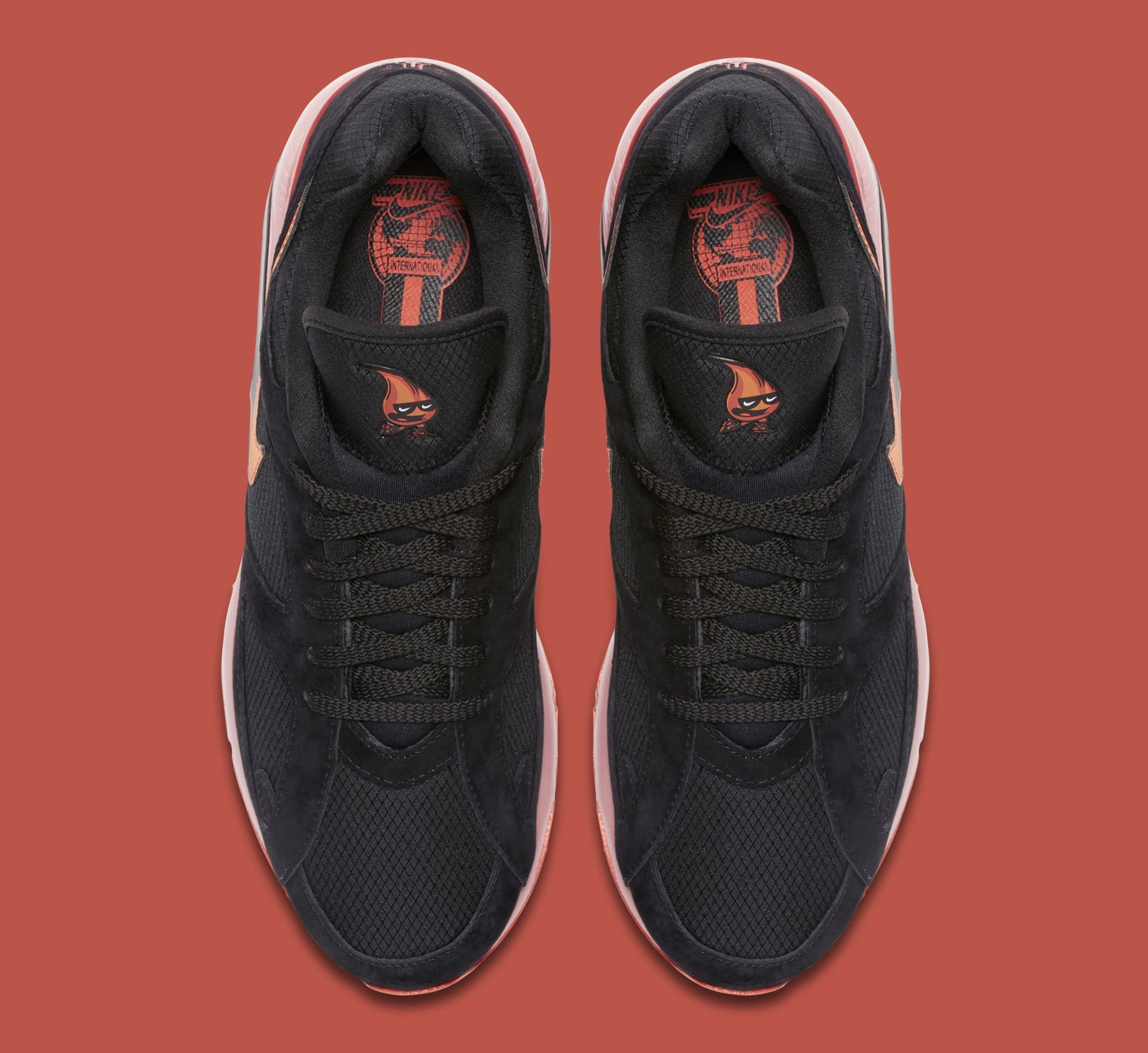 Nike Air Max 180 &#x27;Black/Team Orange/University Red&#x27; AV3734-001 (Top)