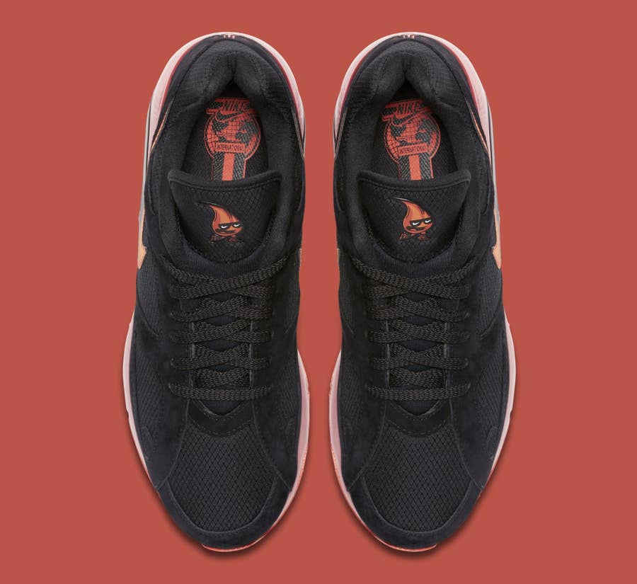 Nike air max 18 clearance black & team orange