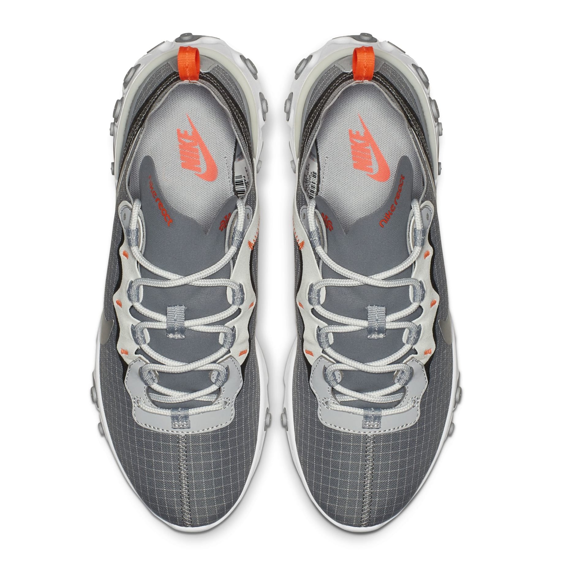 Nike React Element 55 &#x27;Grey/Orange&#x27; Release Date
