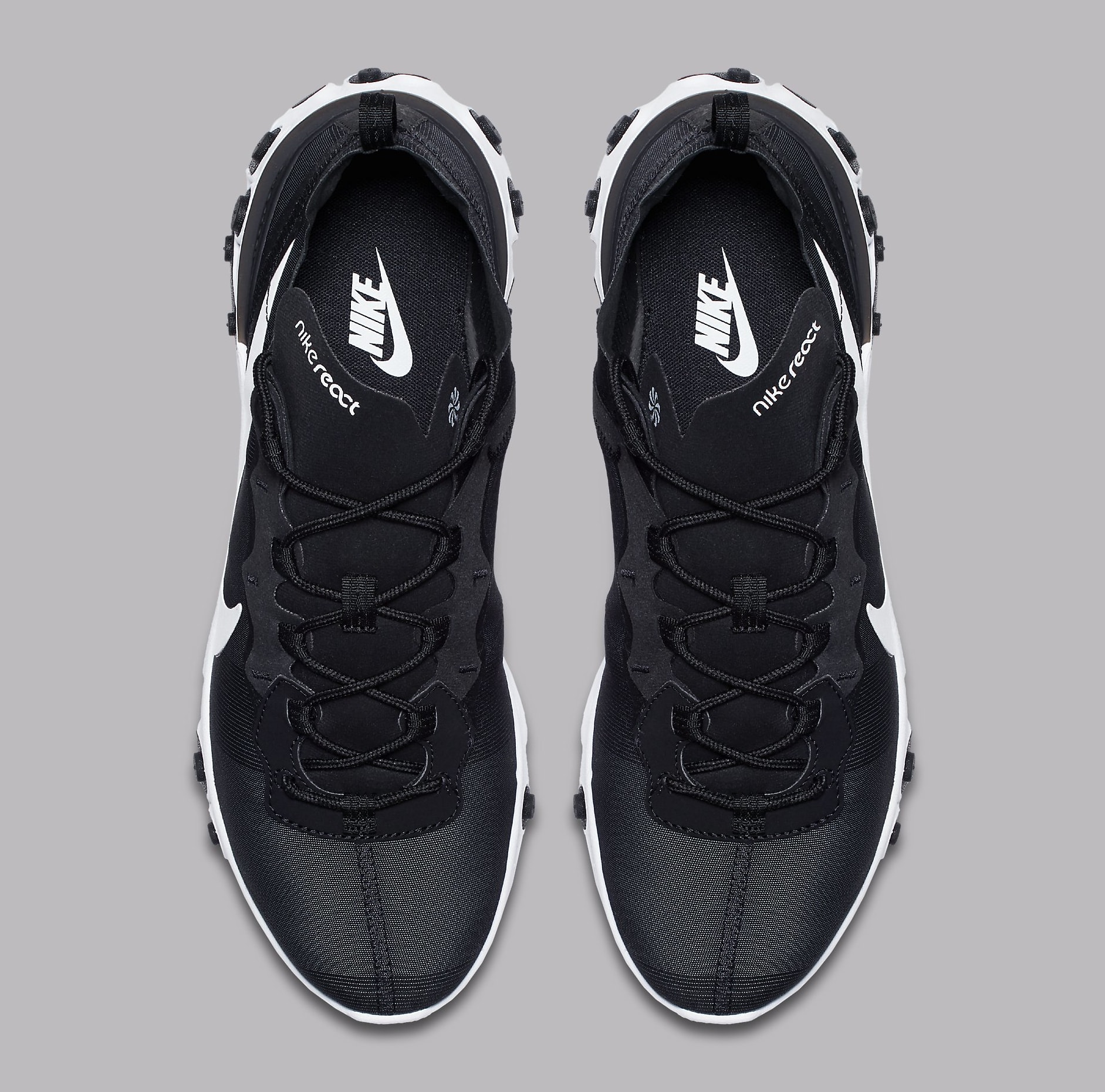 Nike React Element 55 Black White Release Date BQ6166-003 Top