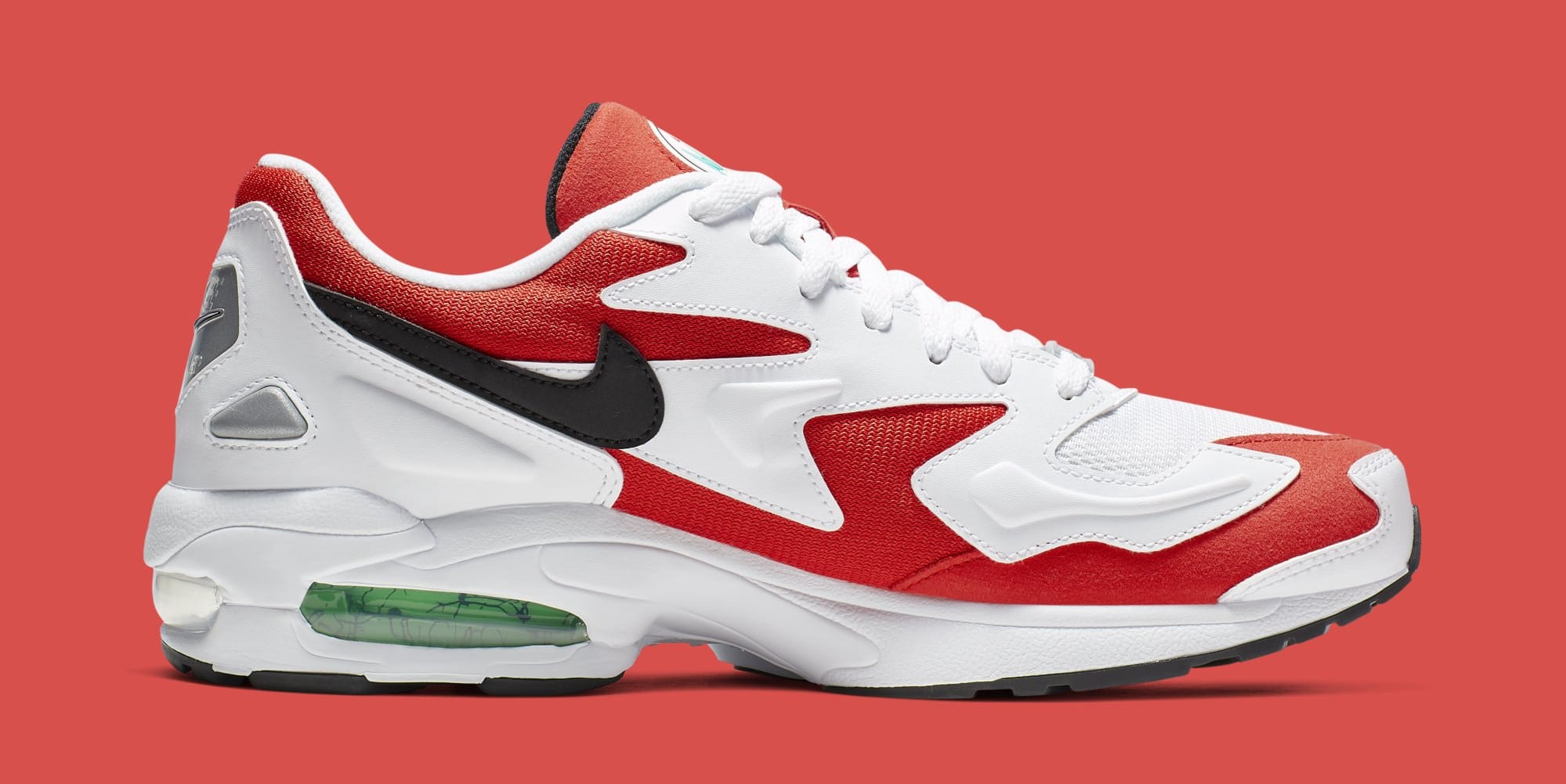 Nike Air Max2 Light &#x27;White/Black-Habanero Red-Cool Grey&#x27; AO1741-101 (Medial)