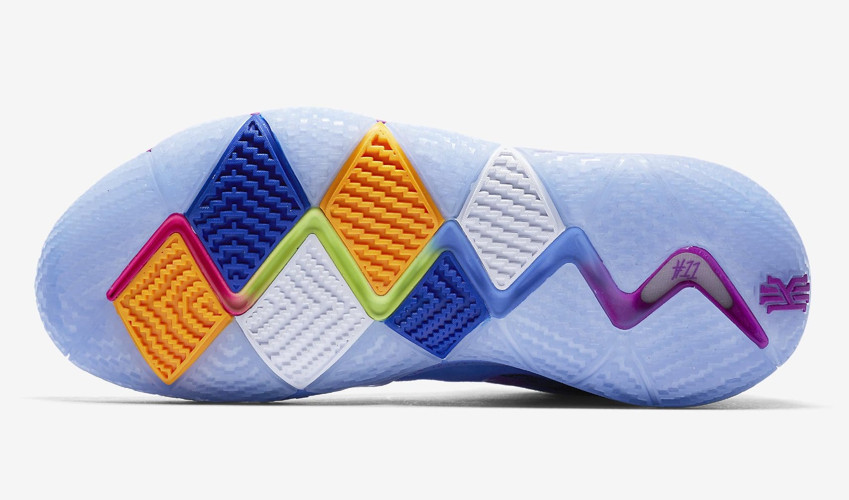 Nike Kyrie 4 Confetti Multicolor Yellow Purple Release Date 943806-900 Sole