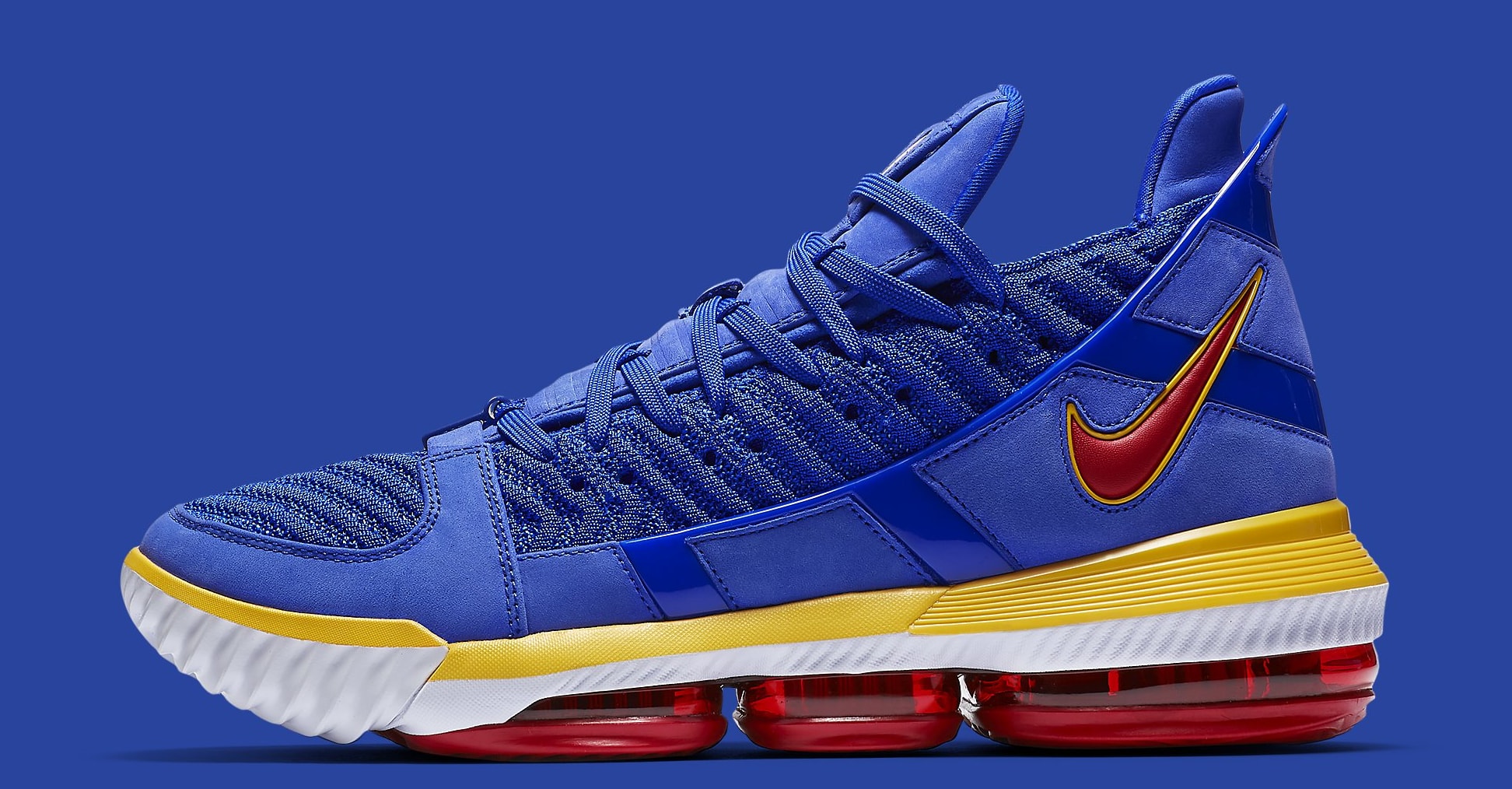 Nike LeBron 16 &#x27;SuperBron Blue&#x27; CD2451-400 Lateral