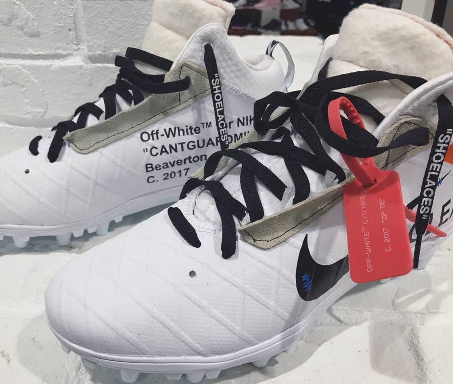 An NFL Star's Cleats Were Given the Off-White Treatment