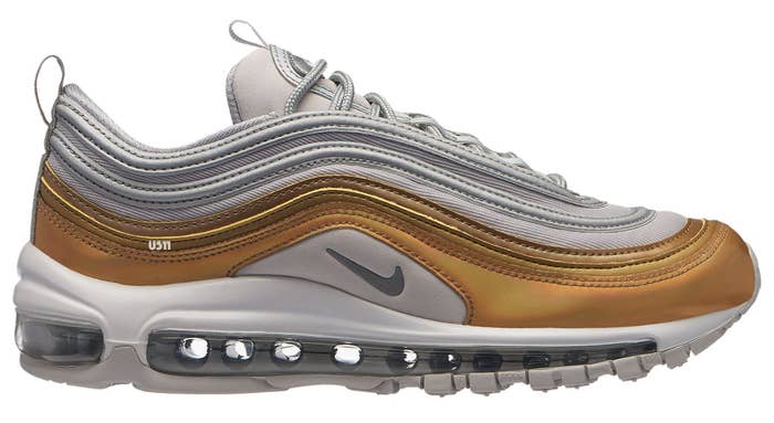 Nike Air Max 97 SE &#x27;Vast Grey/Metallic Silver/Metallic Gold&#x27; (Lateral)
