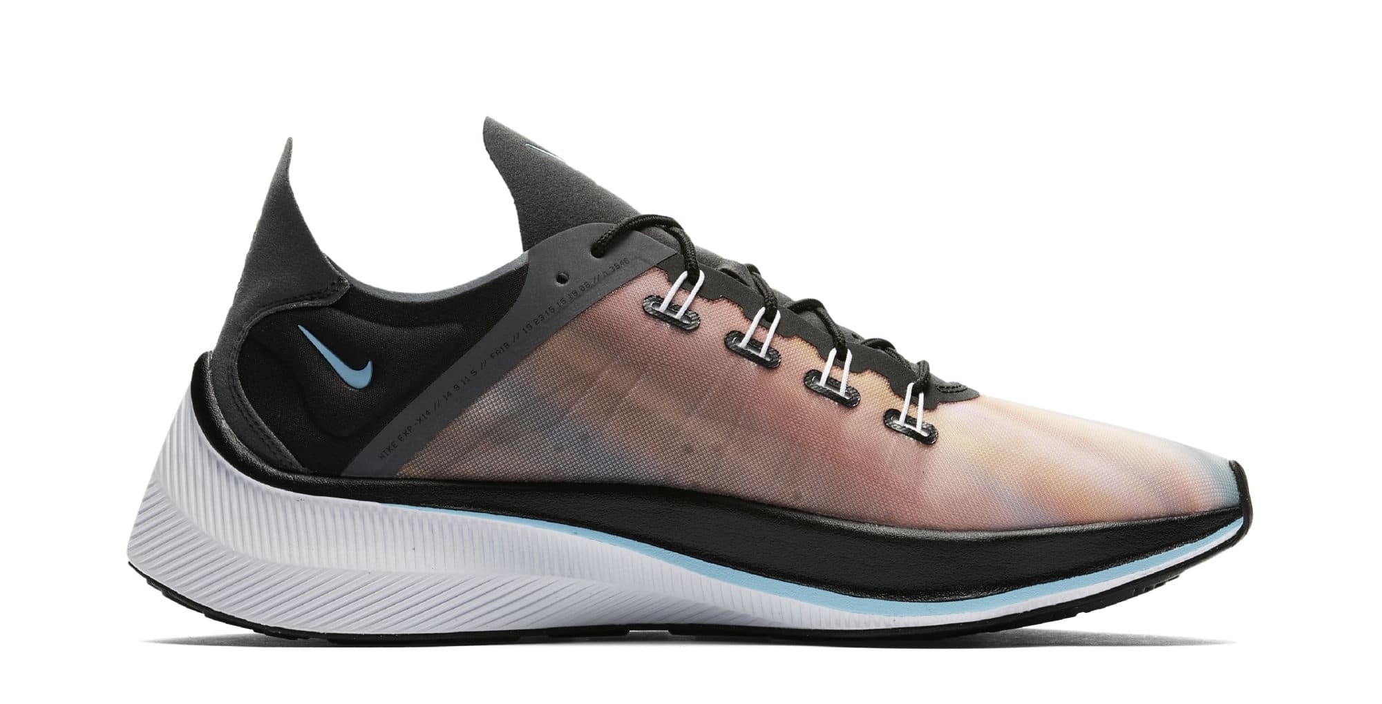 Nike EXP-X14 QS &#x27;Black/Wolf Grey/Dark Grey/Blue Chill&#x27; BQ6972-001 (Medial)