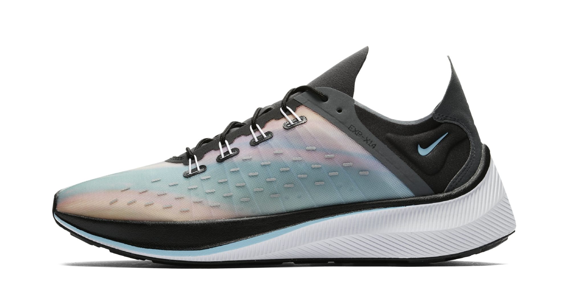 Nike EXP-X14 QS &#x27;Black/Wolf Grey/Dark Grey/Blue Chill&#x27; BQ6972-001 (Lateral)