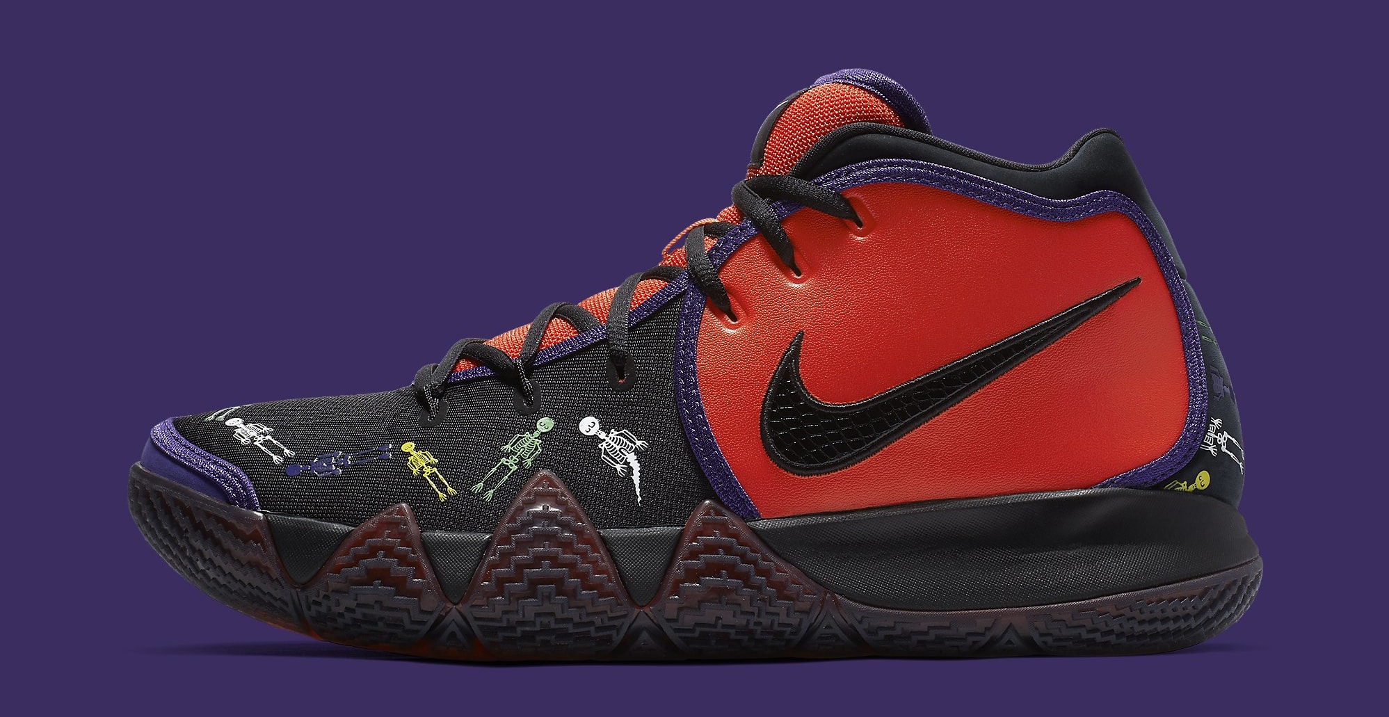 Nike Kyrie 4 &#x27;Day of the Dead&#x27; CI0278-800 (Lateral)
