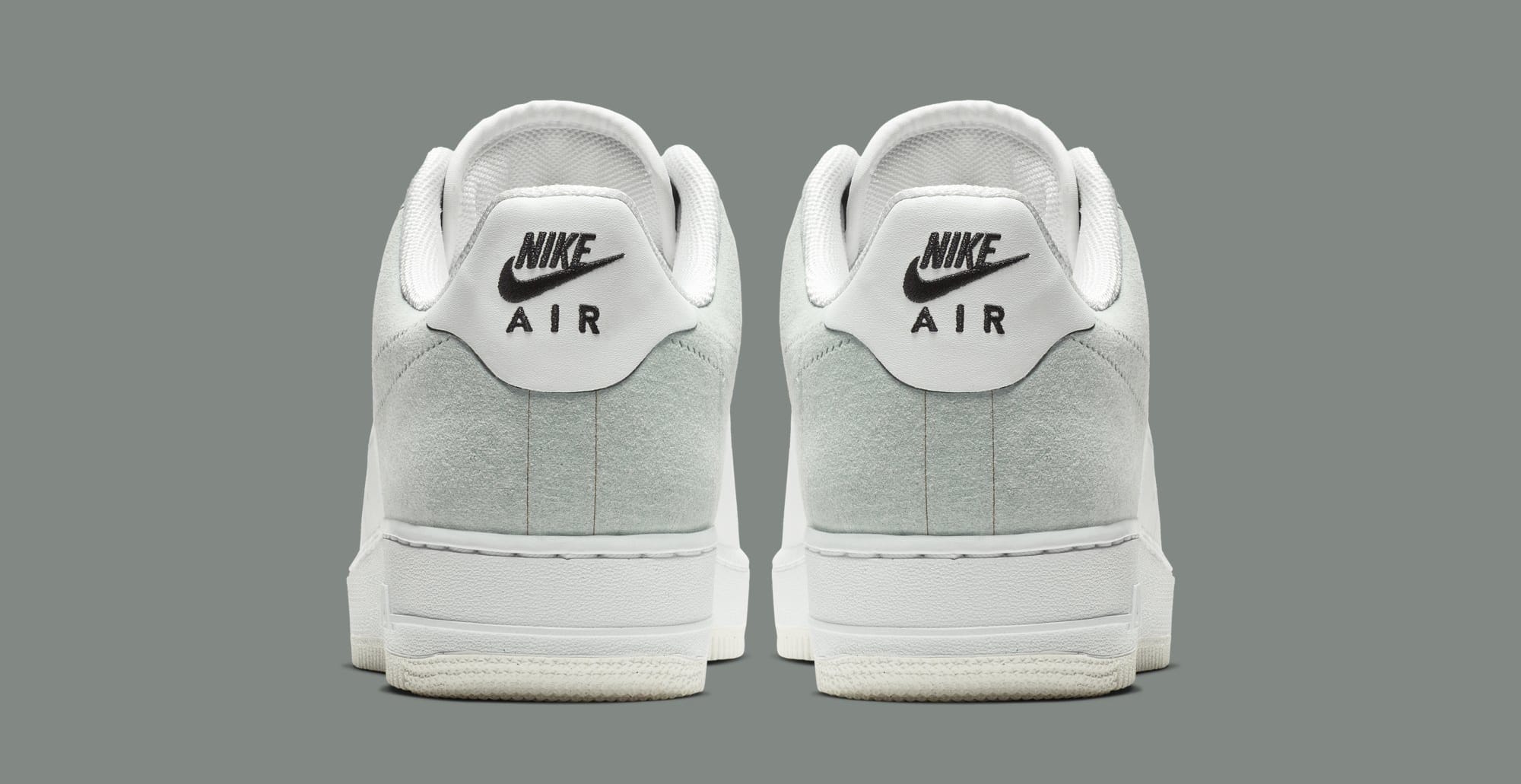 A-Cold-Wall* x Nike Air Force 1 Low &#x27;White/Light Grey-Black&#x27; BQ6924-100 (Heel)