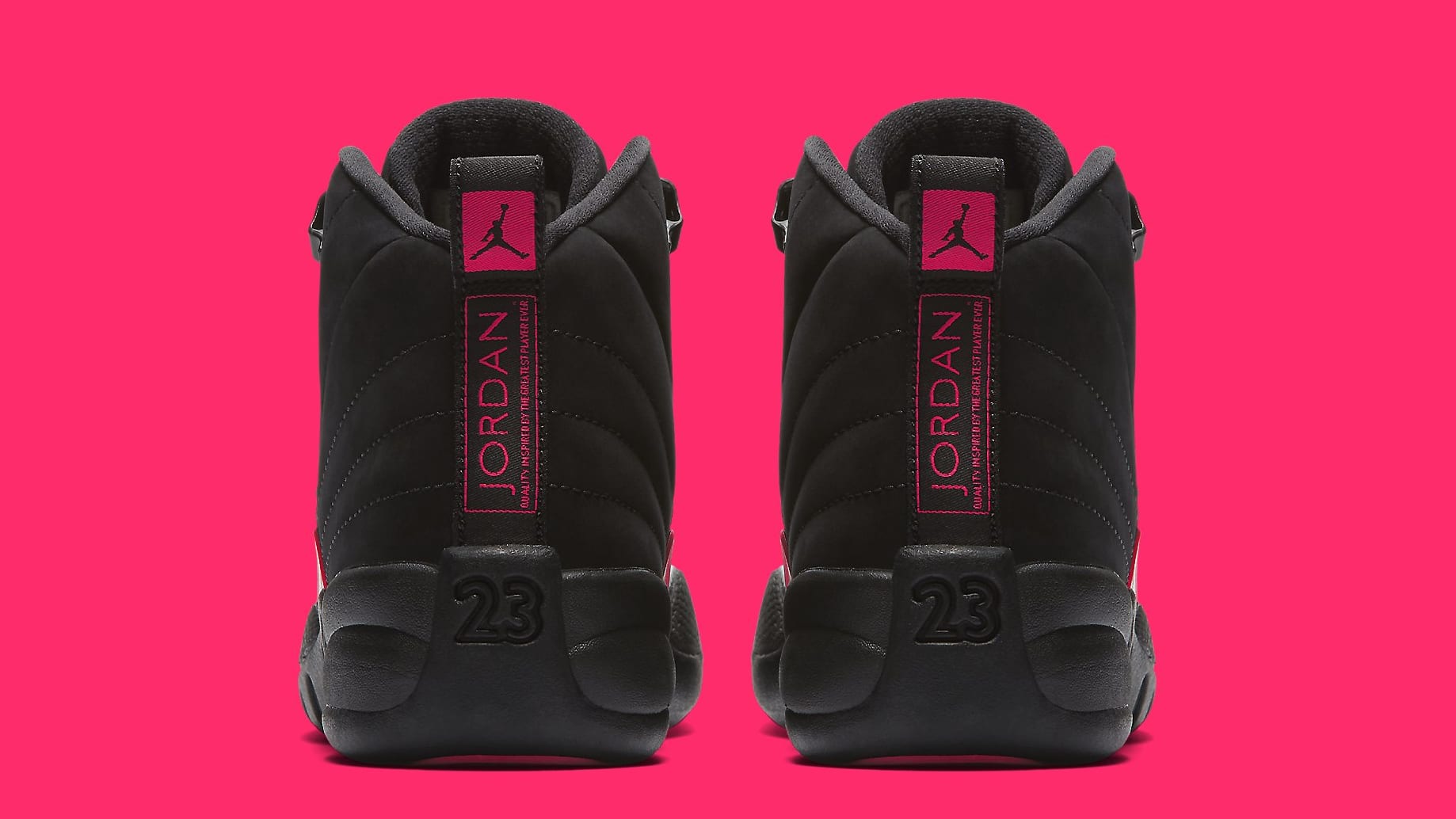 Air Jordan 12 Retro GG &#x27;Rush Pink&#x27; 510815-006 Heel