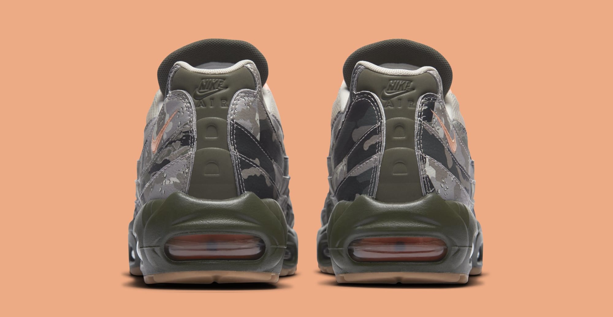 Nike Air Max 95 &#x27;Desert Camo&#x27; AQ6303-001 (Heel)
