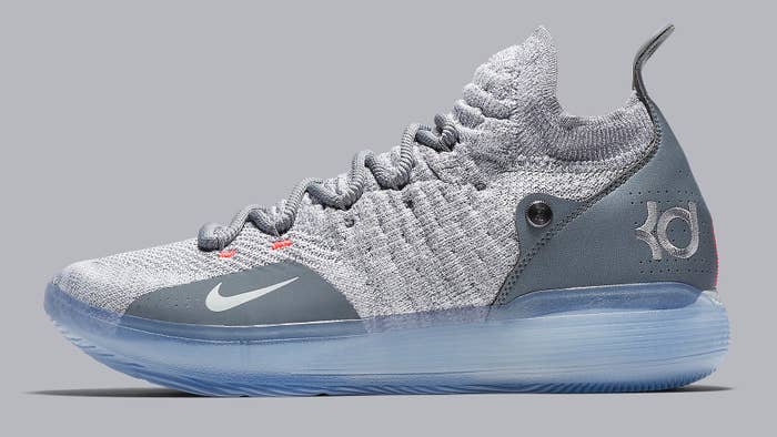 Nike KD 11 Cool Grey Release Date AO2605-002 Lateral