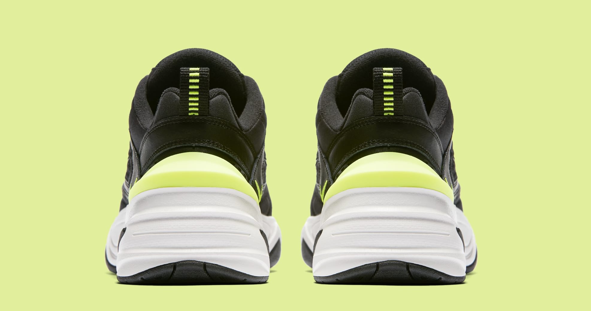 Nike M2K Tekno WMNS &#x27;Black/Black/Phantom/Volt&#x27; AO3108-002 (Heel)