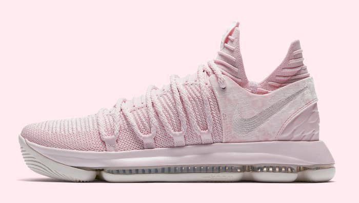 Nike KD 10 &#x27;Aunt Pearl&#x27; AQ4110-600 (Lateral)