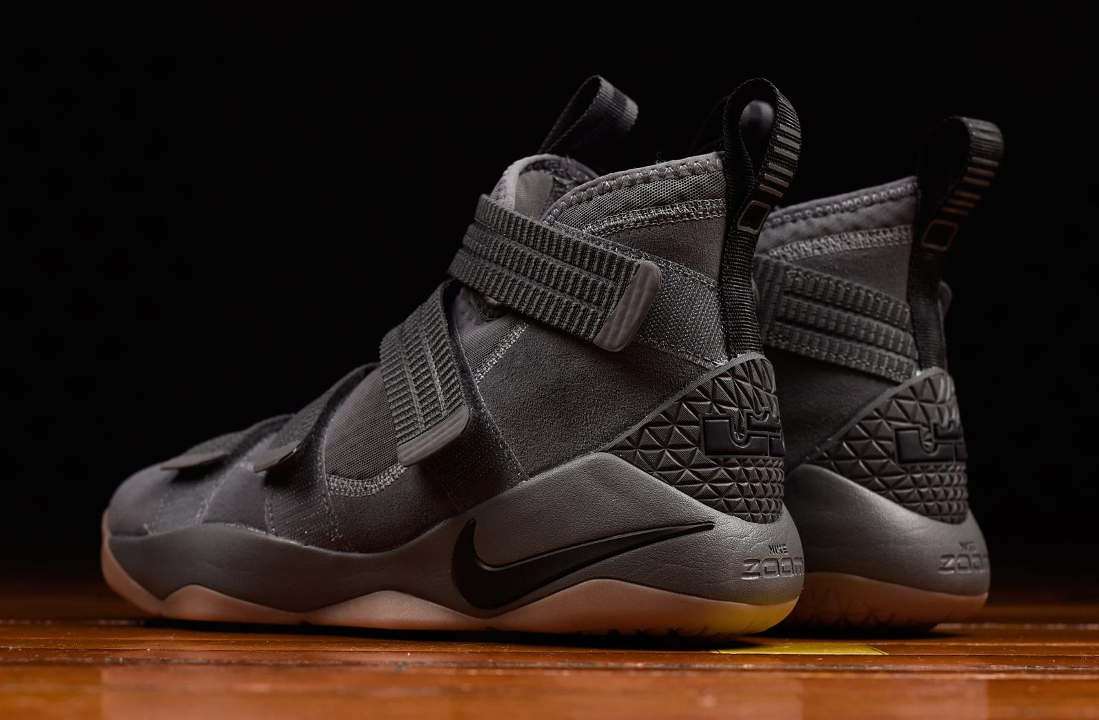 Nike LeBron Soldier 11 Grey Gum Release Date Lateral 897646-003