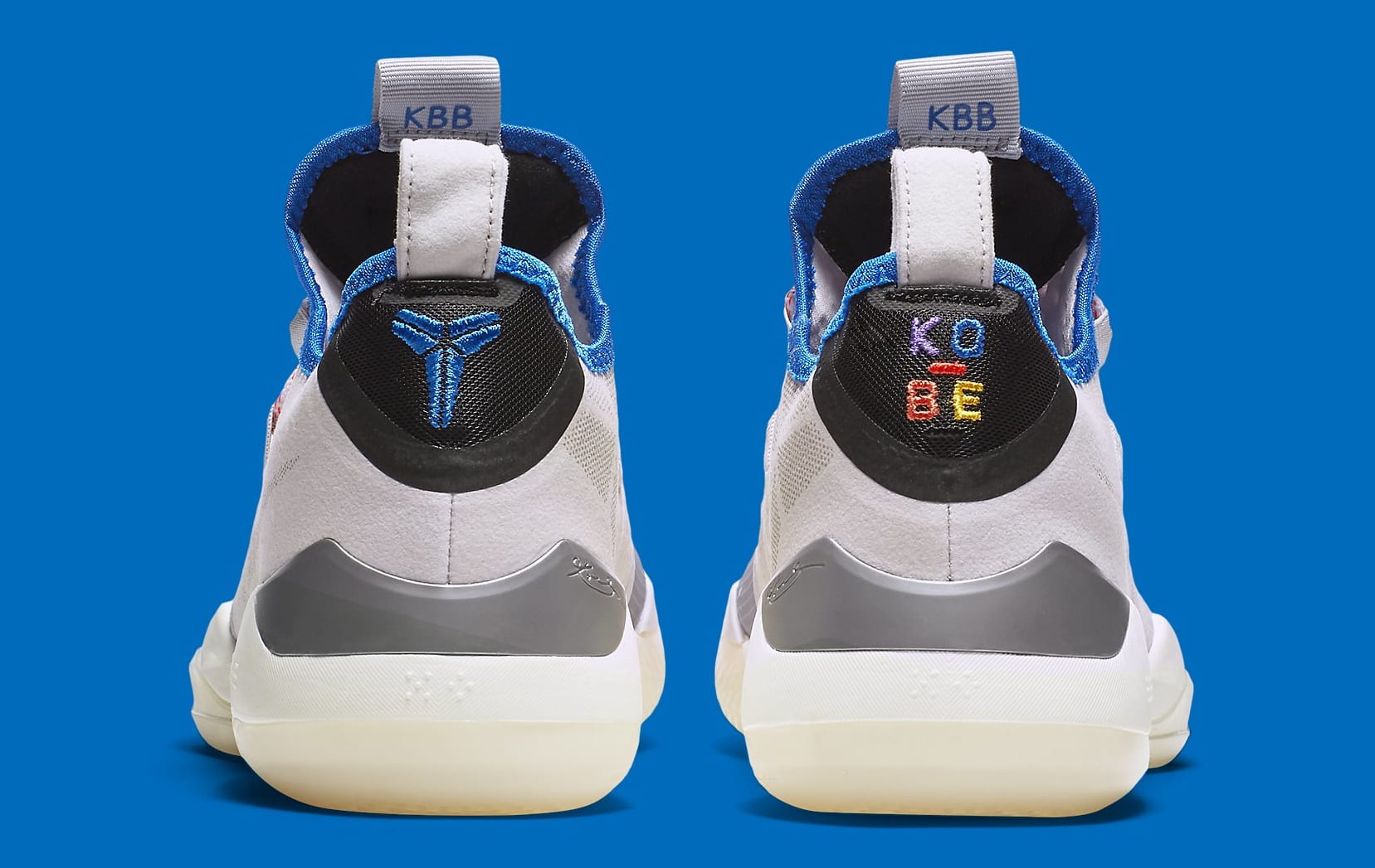 Nike Kobe A.D. White Pink Blue Release Date AV3555-004 Heel