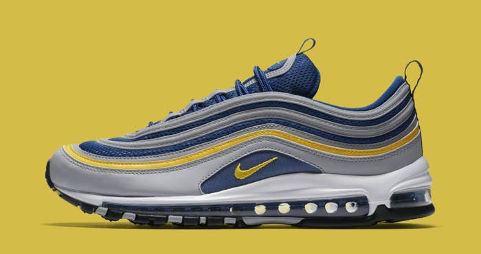 Nike Air Max 97 &#x27;Wolf Grey/Tour Yellow/Gym Blue&#x27; 921826-006 (Lateral)