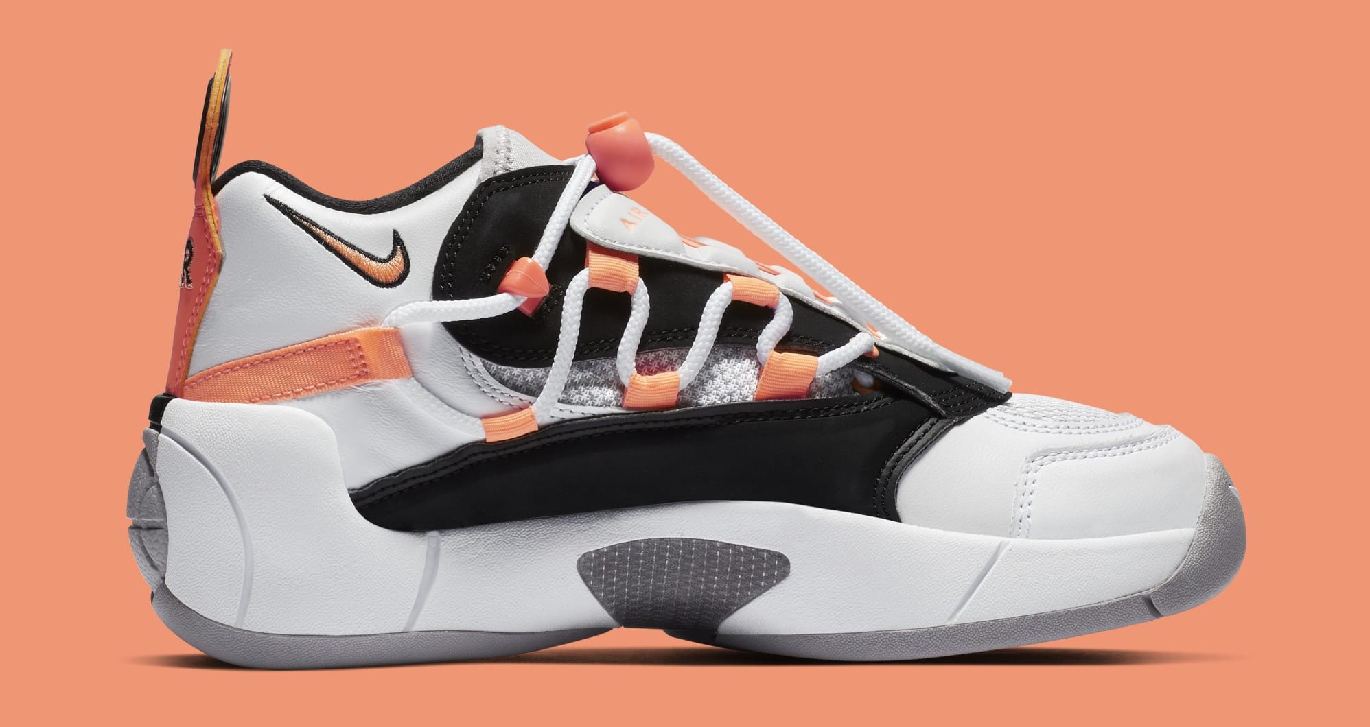 Nike Air Swoopes 2 &#x27;Orange Pulse&#x27; 917592-102 (Medial)