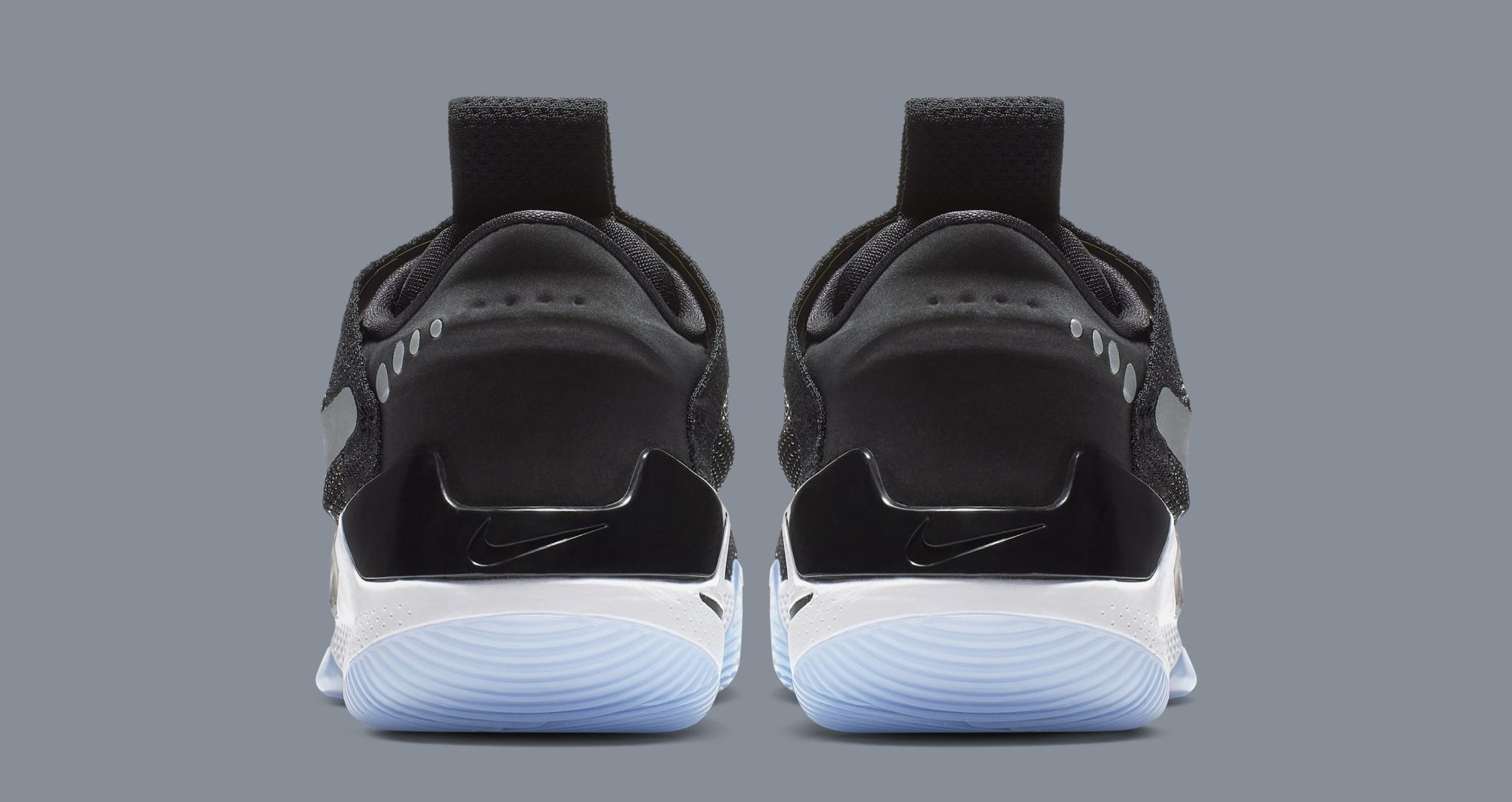 Nike Adapt BB &#x27;Black/White/Pure Platinum&#x27; AO2582-001 (Heel)