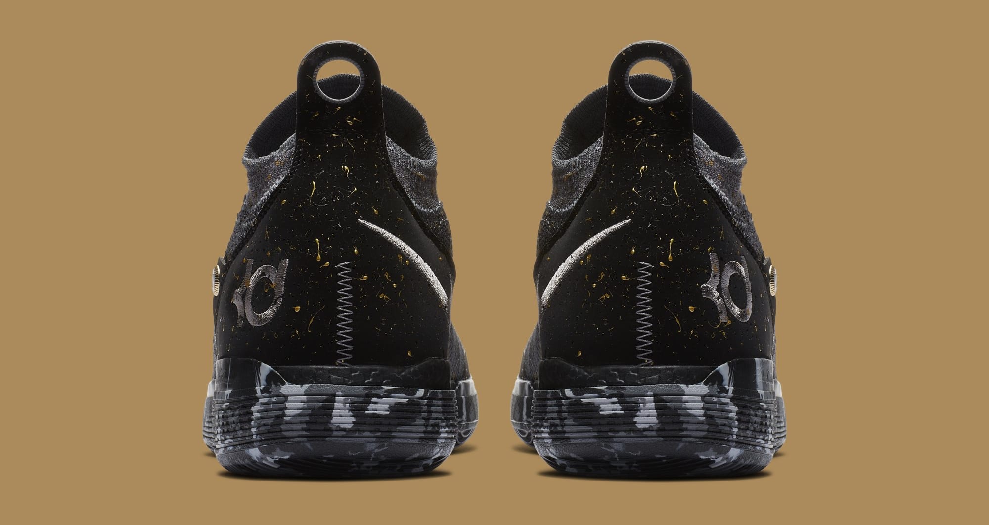 Nike KD 11 &#x27;Gold Splatter&#x27; AO2604-901 (Heel)