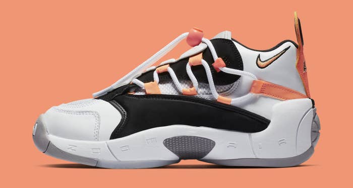 Nike Air Swoopes 2 &#x27;Orange Pulse&#x27; 917592-102 (Lateral)