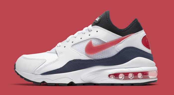 Nike Air Max 93 &#x27;Flame Red&#x27; 306551-102 (Lateral)