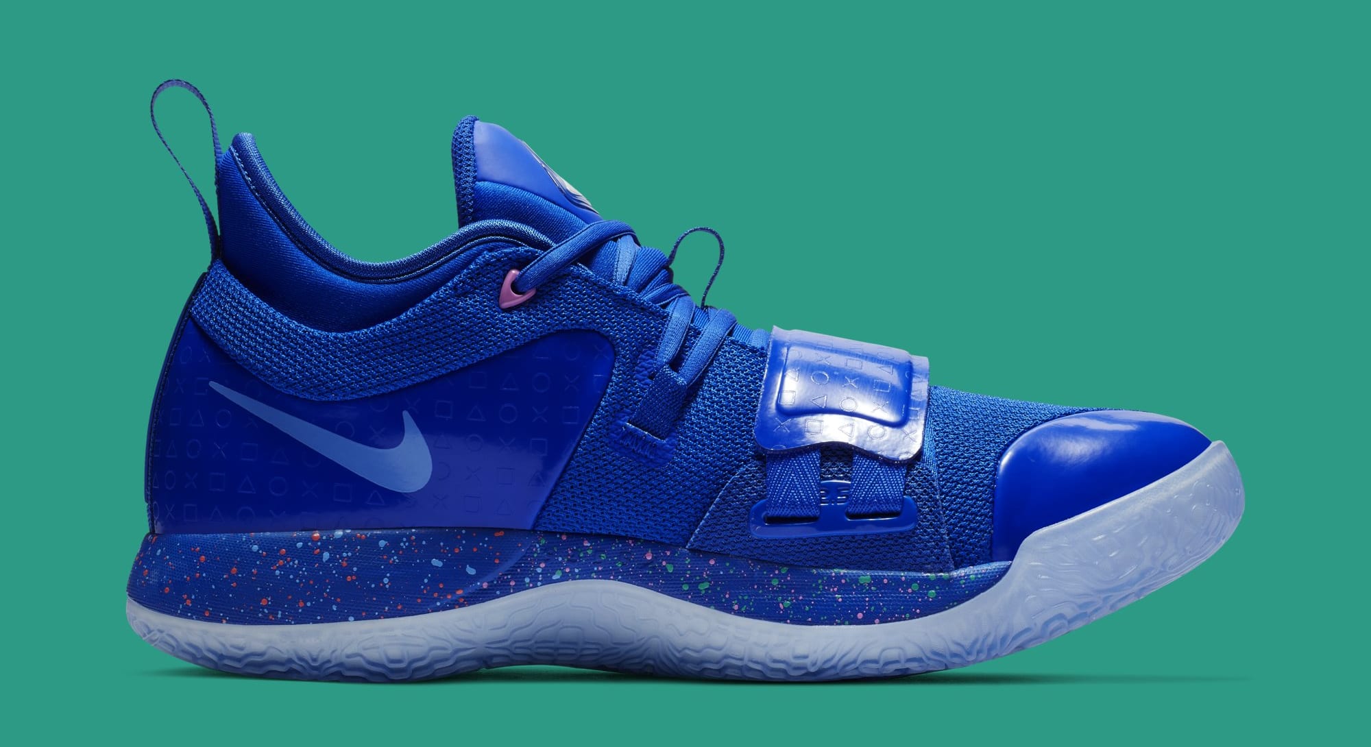 Playstation x Nike PG 2.5 &#x27;Blue/Multi-Color&#x27; BQ8388-900 (Medial)