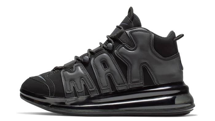 Nike Air More Uptempo 720 &#x27;Black&#x27; Lateral