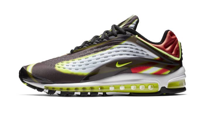 Nike Air Max Deluxe &#x27;Black/Volt-Habanero-Red-White&#x27; AJ7831 Release Date