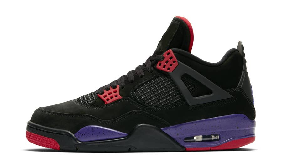 Air jordan sales 4 black purple