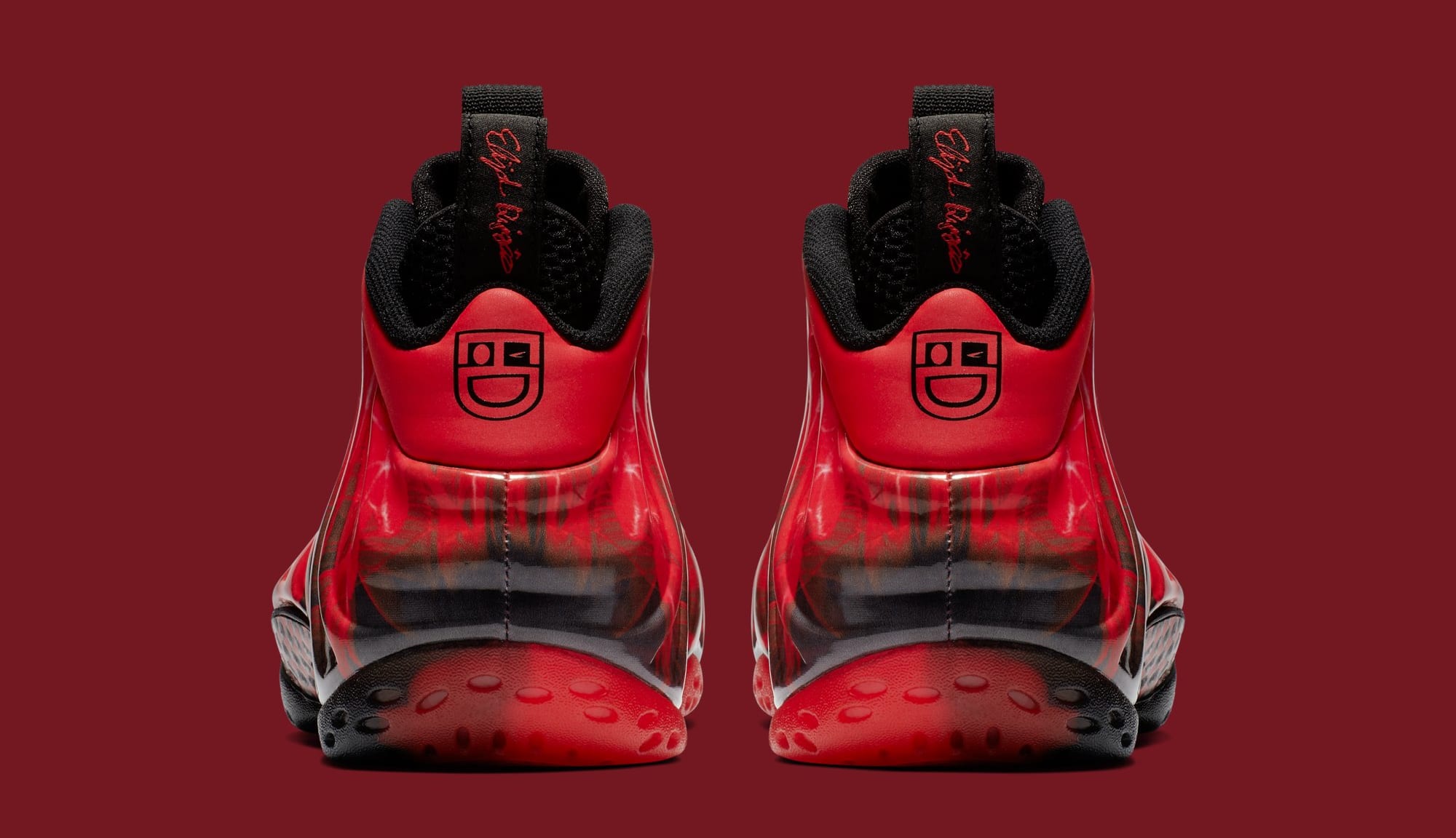 Nike Air Foamposite One &#x27;Doernbecher&#x27; Challenge Red/Black 641745-600 (Heel)