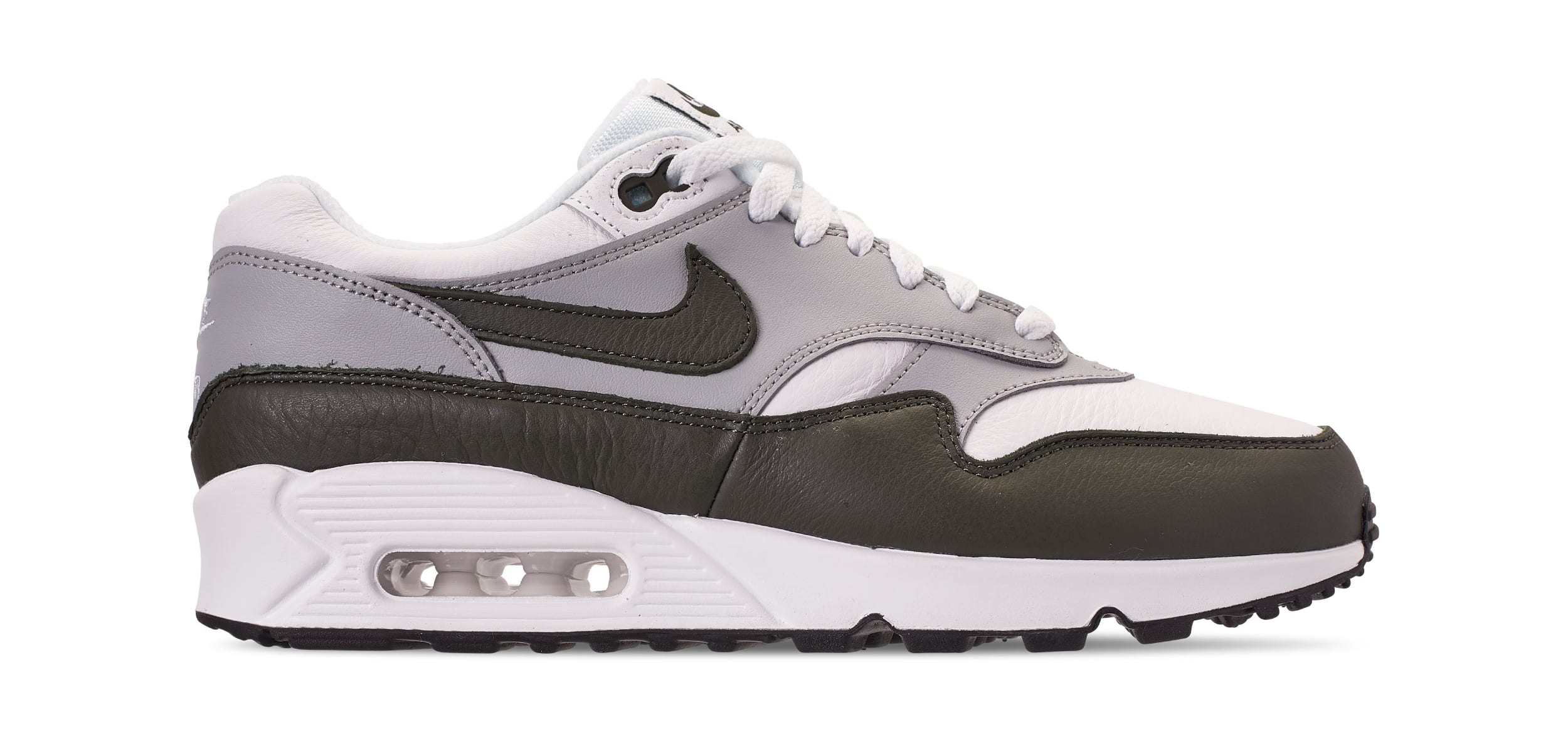 Nike Air Max 90/1 &#x27;White/Dark Obsidian-Neutral Grey&#x27; (Lateral)