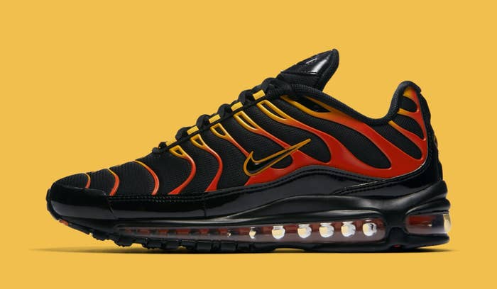 Nike Air Max 97/Plus &#x27;Black/Engine/Shock Orange&#x27; AH8144-002 (Lateral)