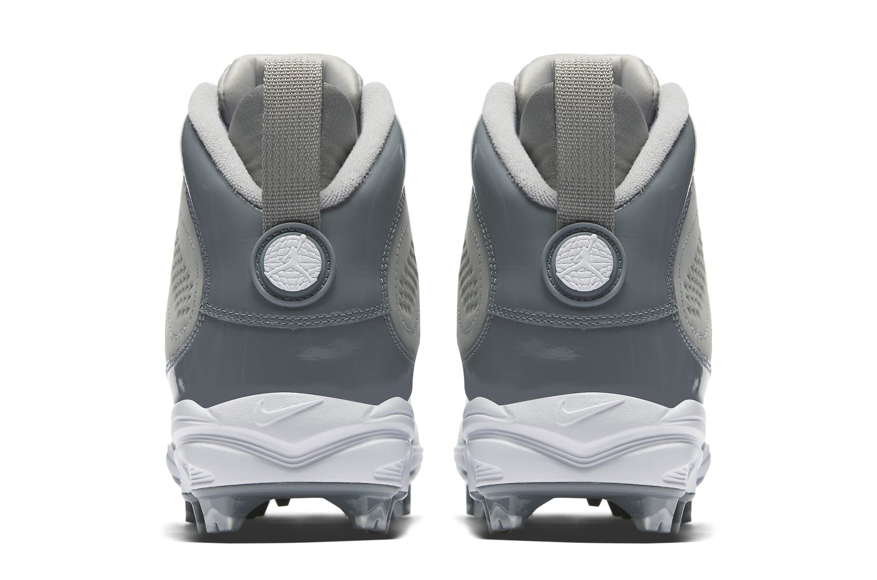 Air Jordan 9 IX MCS Baseball Cleats Cool Grey Heel