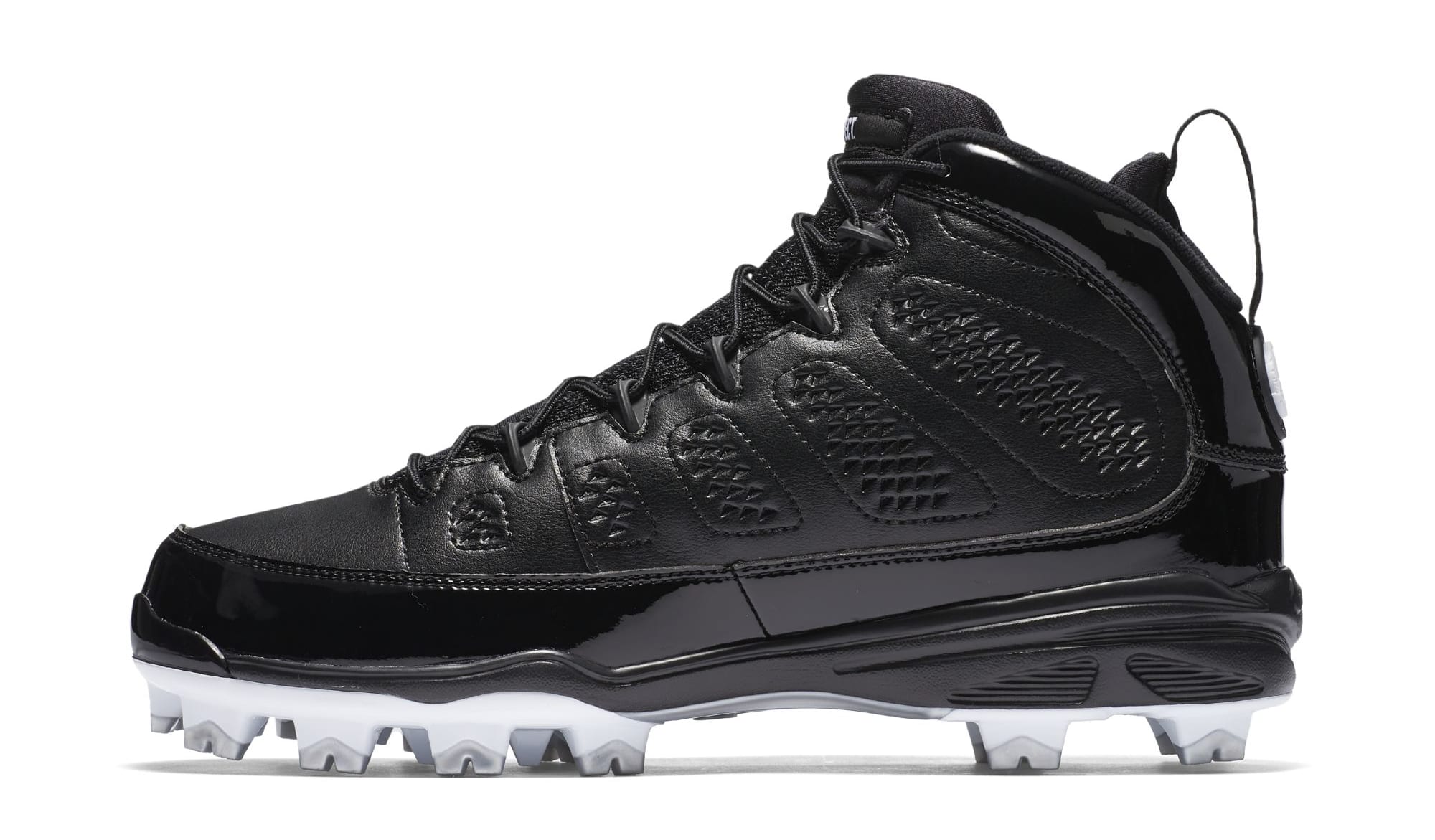 Air Jordan 9 IX MCS Baseball Cleats Black Medial