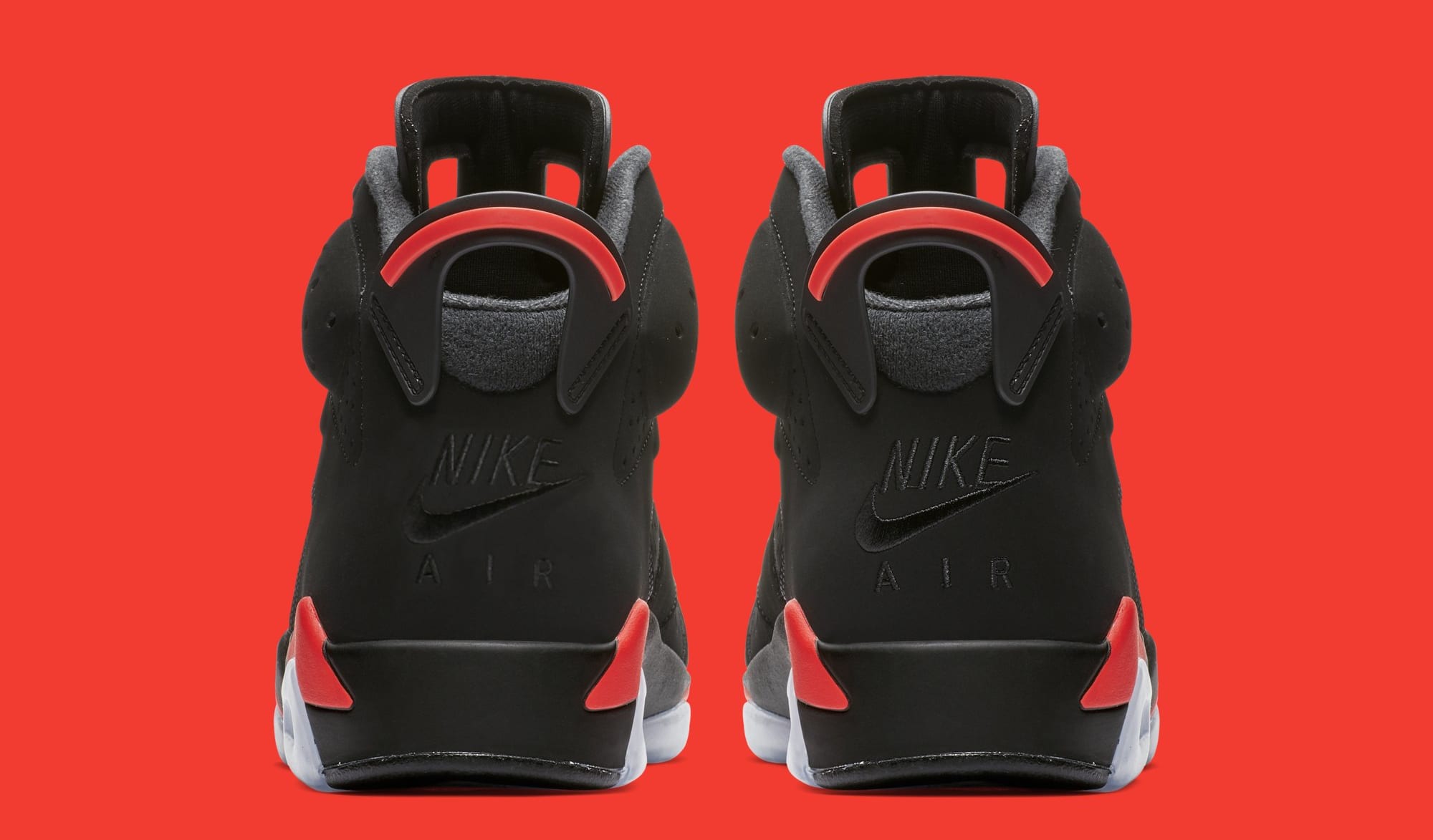 Air Jordan 6 &#x27;Black Infrared&#x27; 384664-060 (Heel)