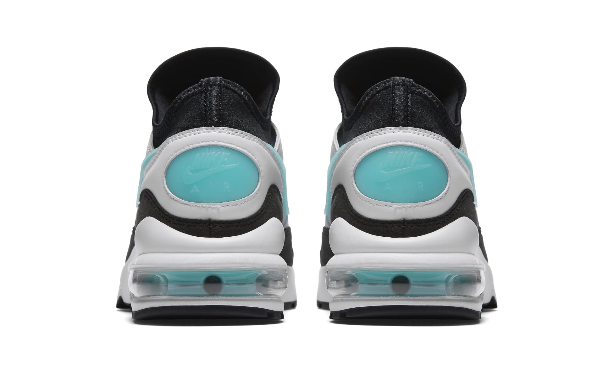 Nike Air Max 93 &#x27;Dusty Cactus&#x27; White/Sport Turquoise-Black 306551-107 (Heel)