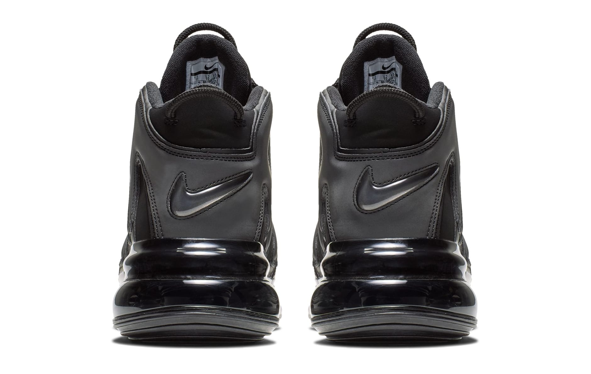 Nike Air More Uptempo 720 &#x27;Black&#x27; Heel