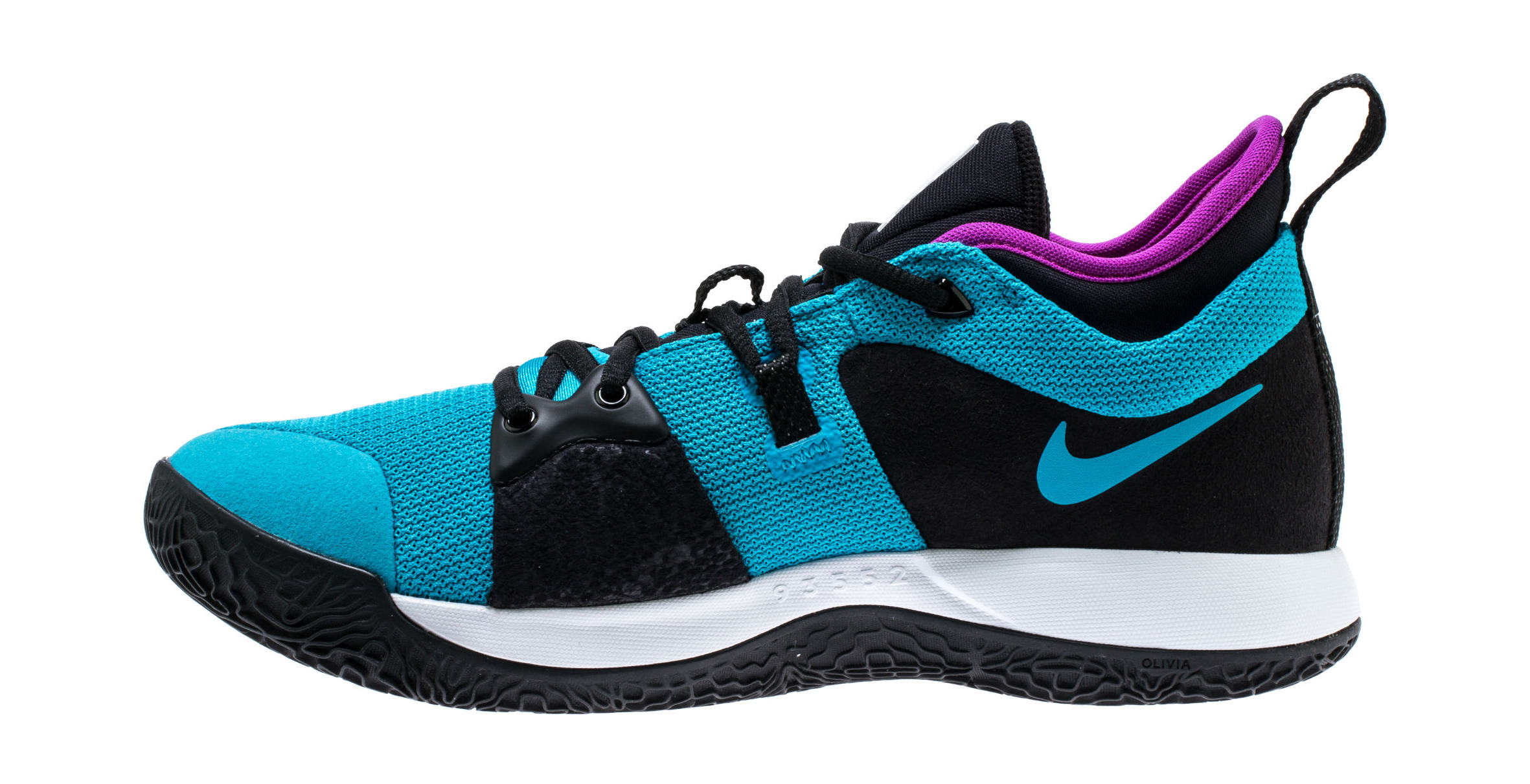 Nike PG2 &#x27;Blue Lagoon/Hyper Violet/White&#x27; AJ2039-402 (Medial)