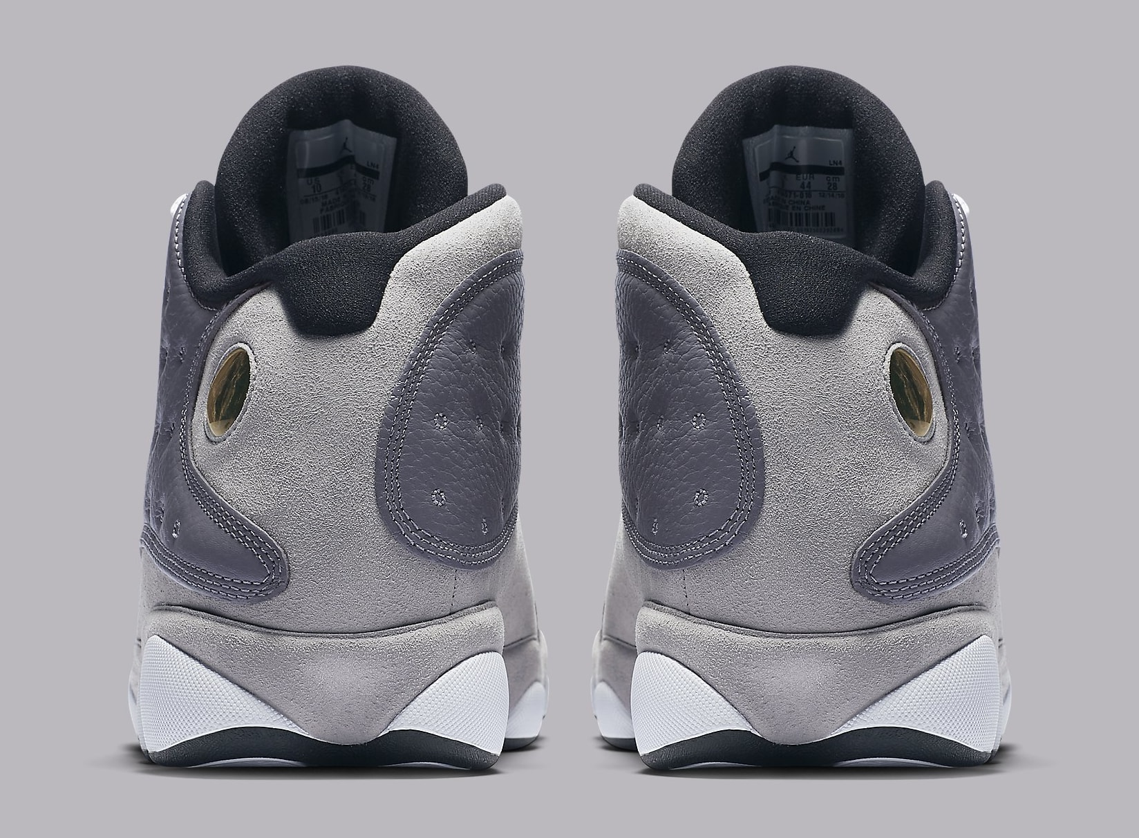 Air Jordan 13 XIII Atmosphere Grey Release Date 414571-016 Heel