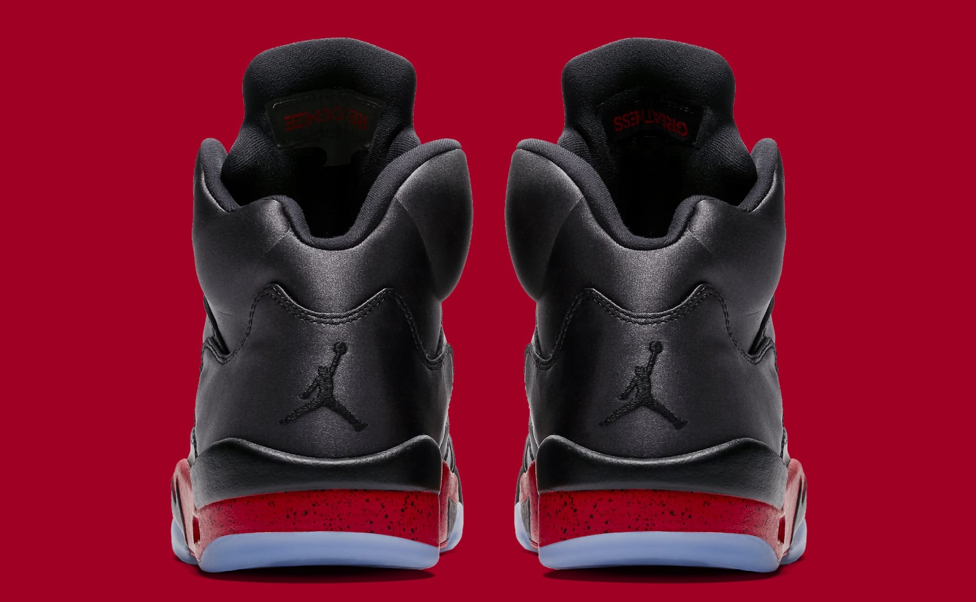 Air Jordan 5 Retro &#x27;Black/University Red&#x27; 136027-006 (Heel)