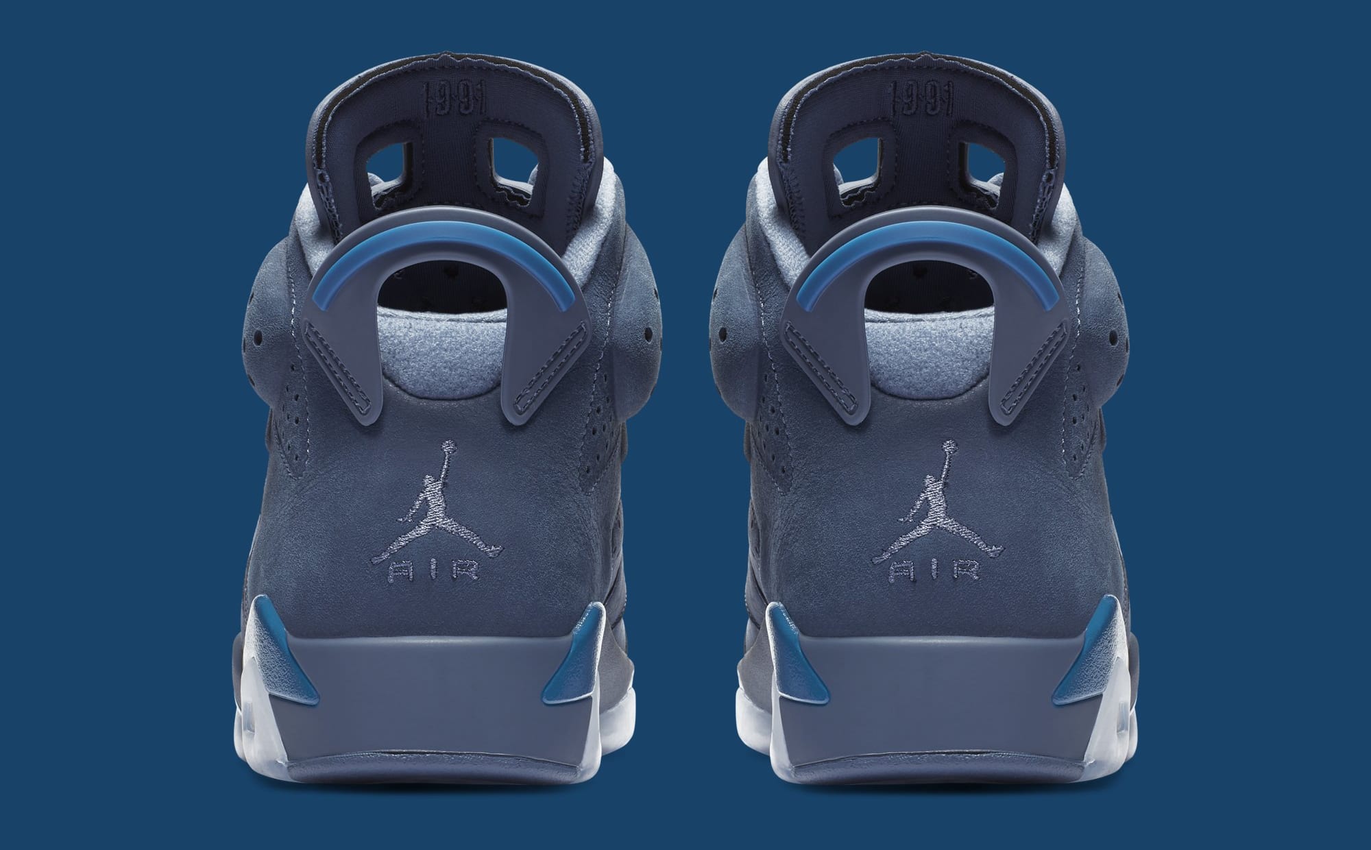 Air Jordan 6 &#x27;Diffused Blue&#x27; 384664-400 (Heel)