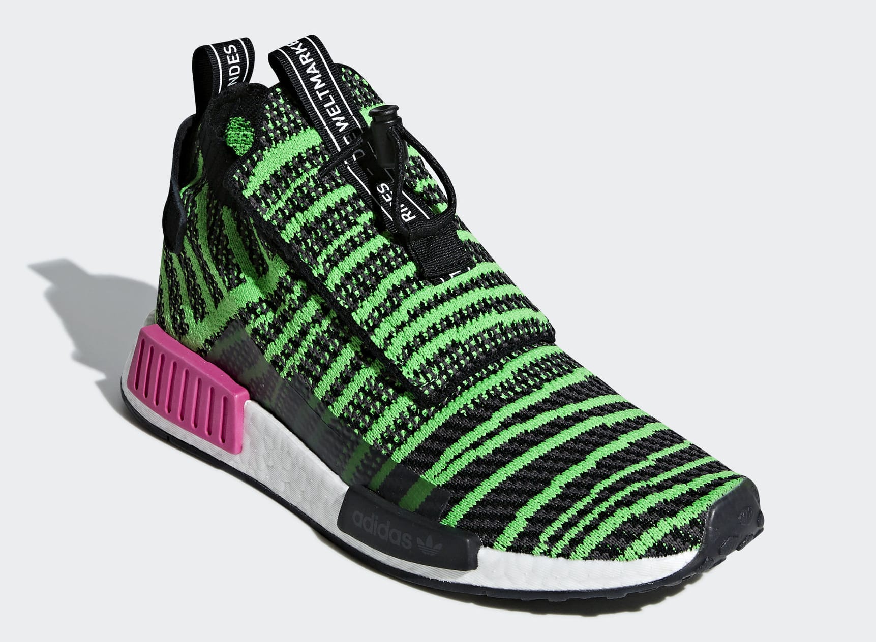 Adidas NMD TS1 Shock Lime Release Date B37628 Front