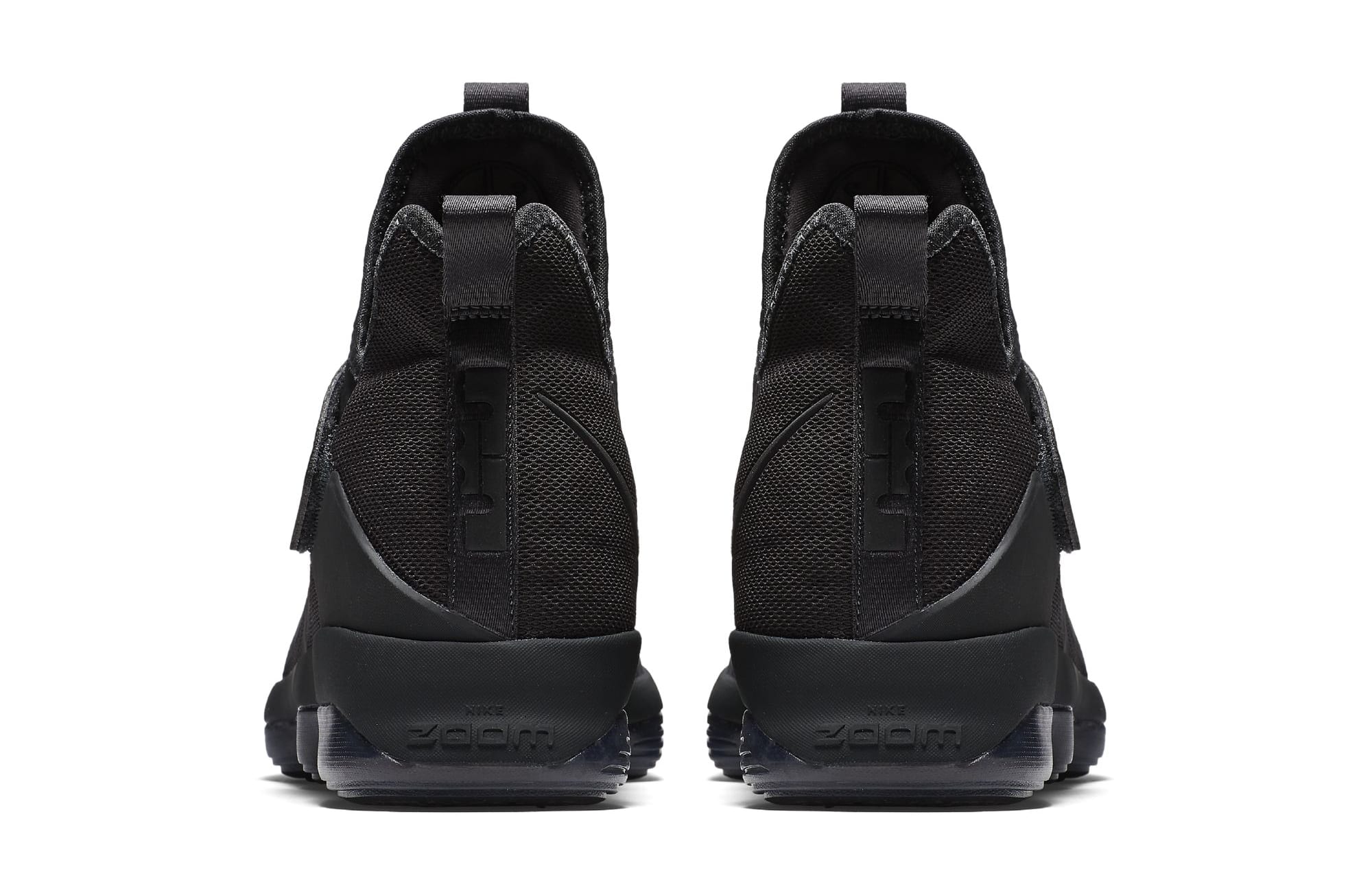 Nike LeBron 14 Blackout Zero Dark Thirty-23 Release Date Heel 852402-002