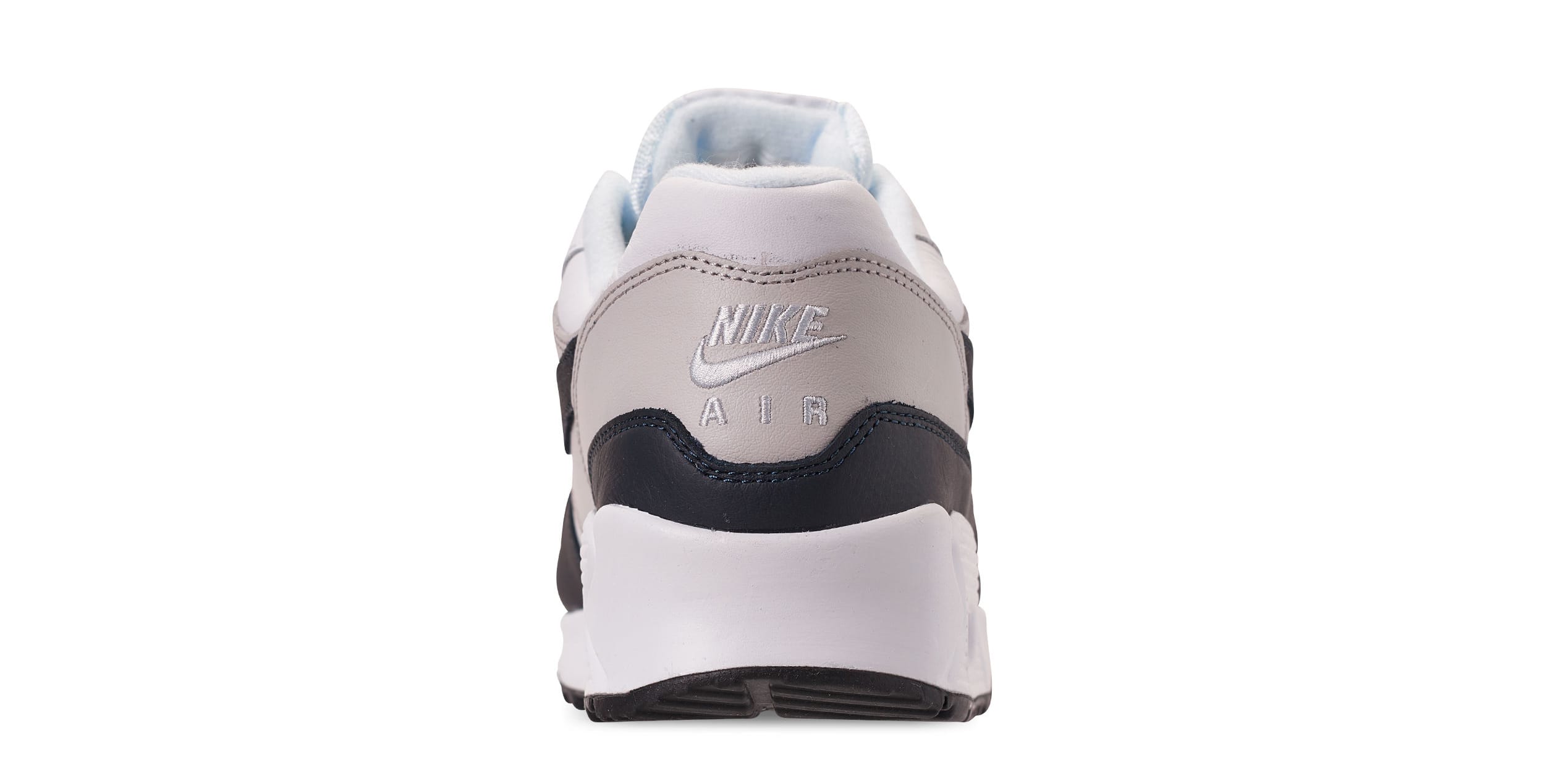 Nike Air Max 90/1 &#x27;White/Cargo Khaki-Black&#x27; (Heel)