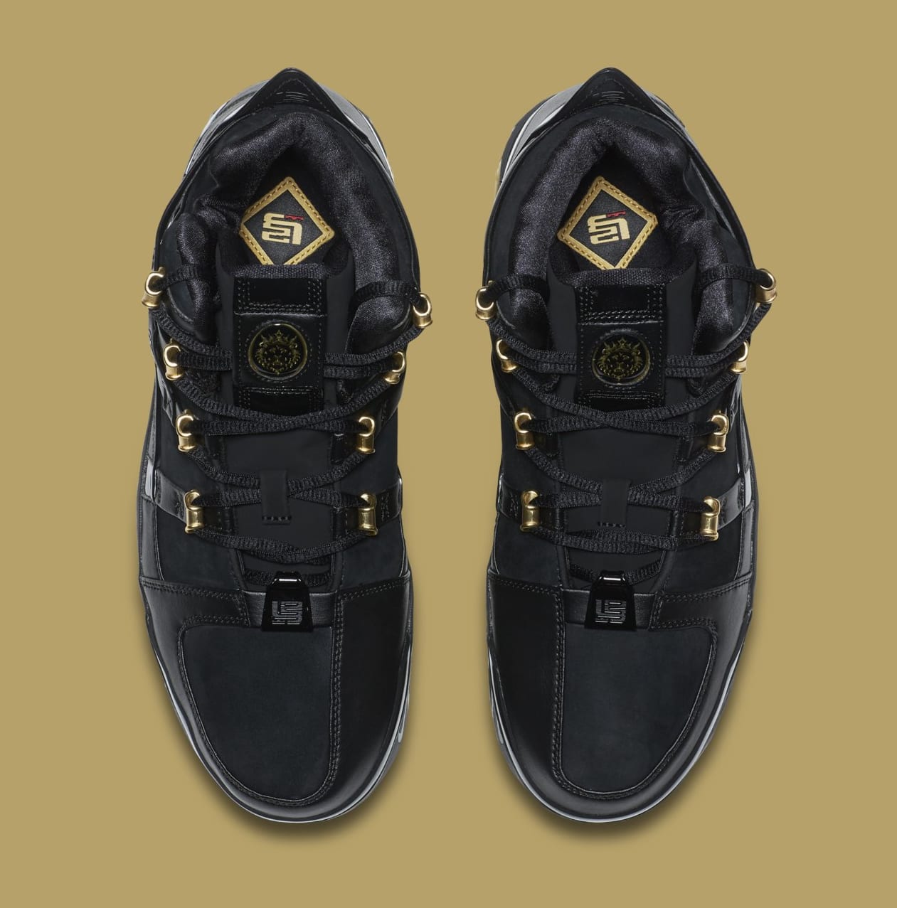 Nike LeBron 3 &#x27;Black/Gold&#x27; Retro AO2434-001 (Top)