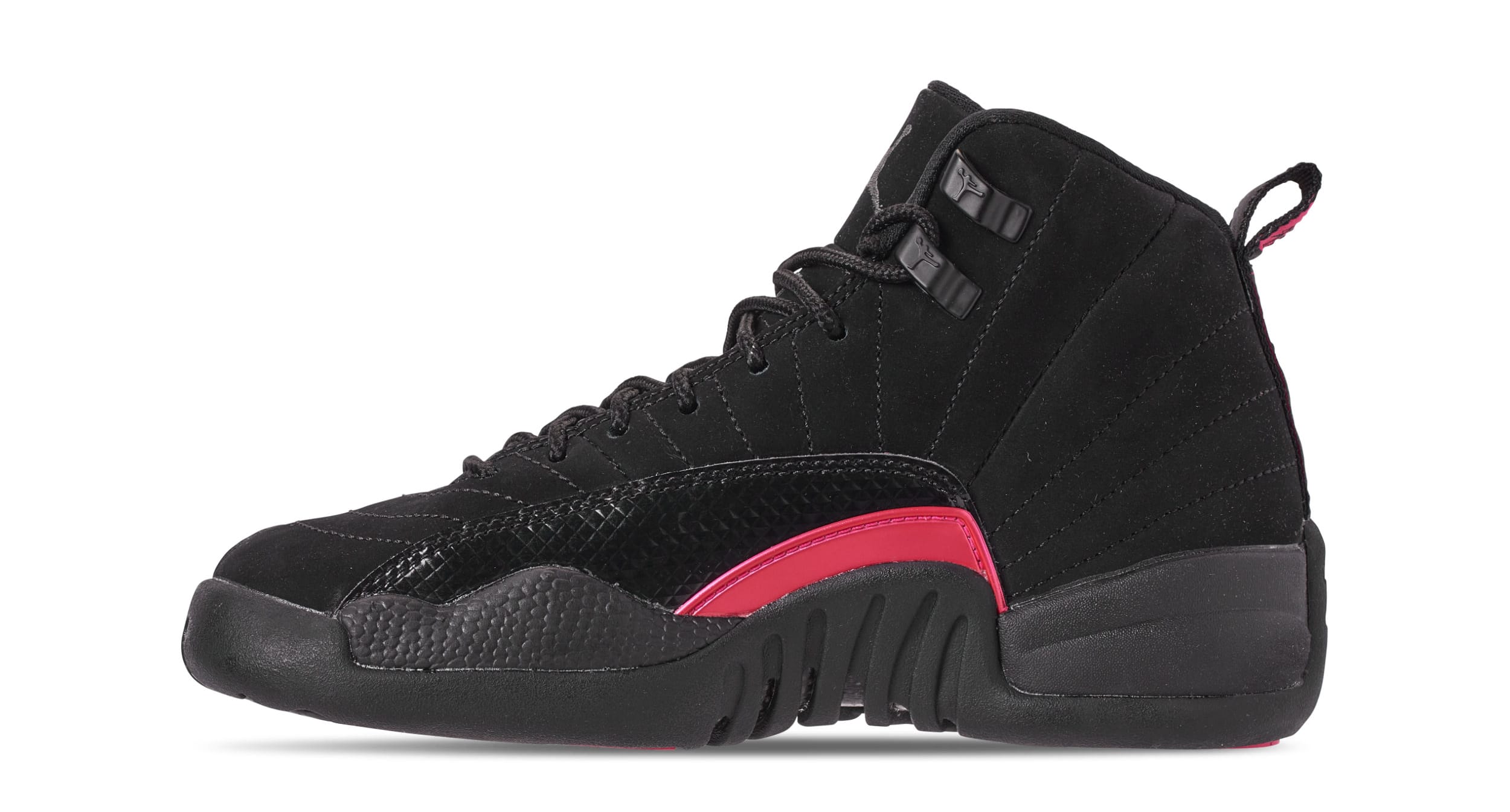 Air Jordan 12 Retro GG &#x27;Black/Dark Grey/Rush Pink&#x27; 510815-006 (Medial)